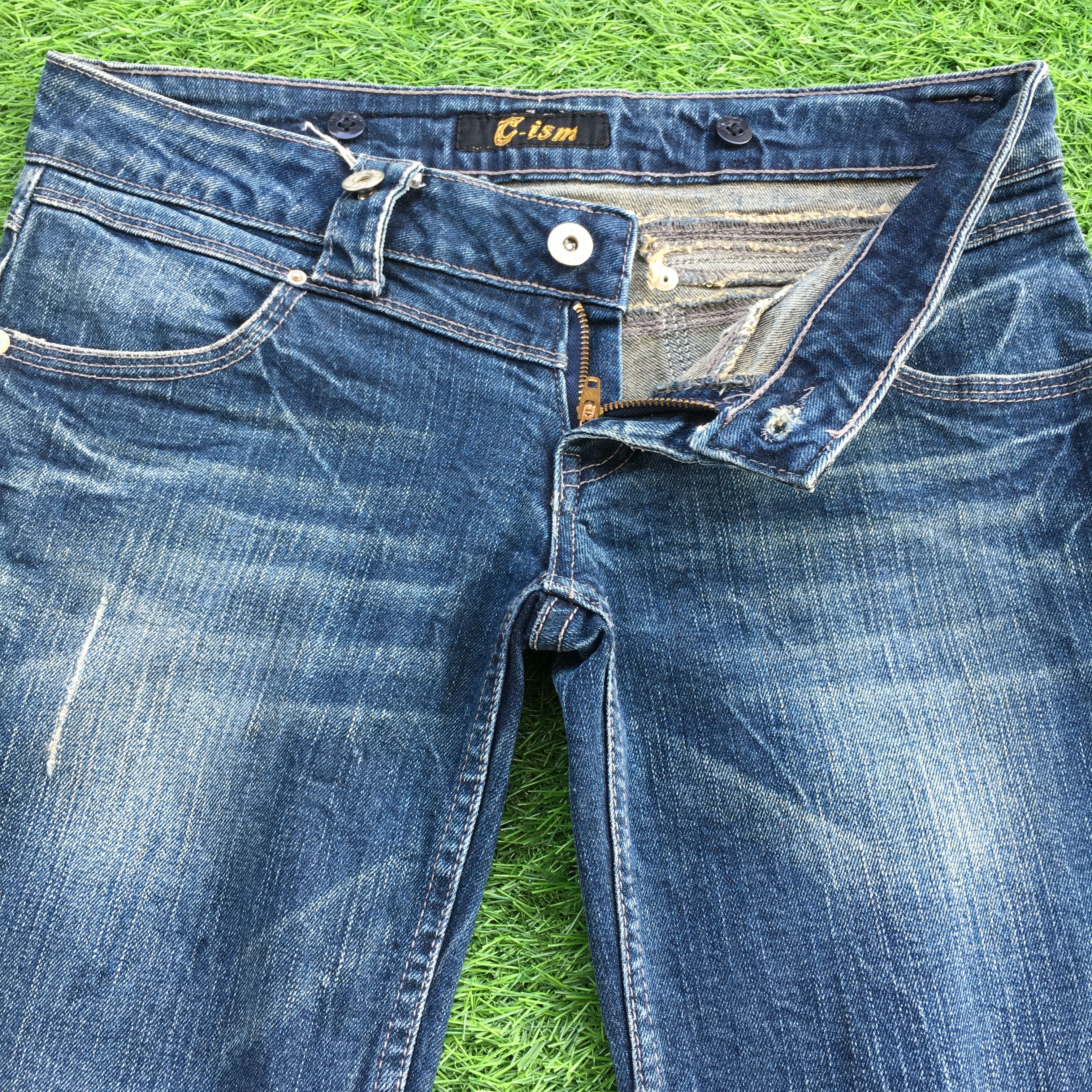 Japanese Brand Low Rise Distressed Flare Jeans D-1187 Size US 29 - 3 Thumbnail