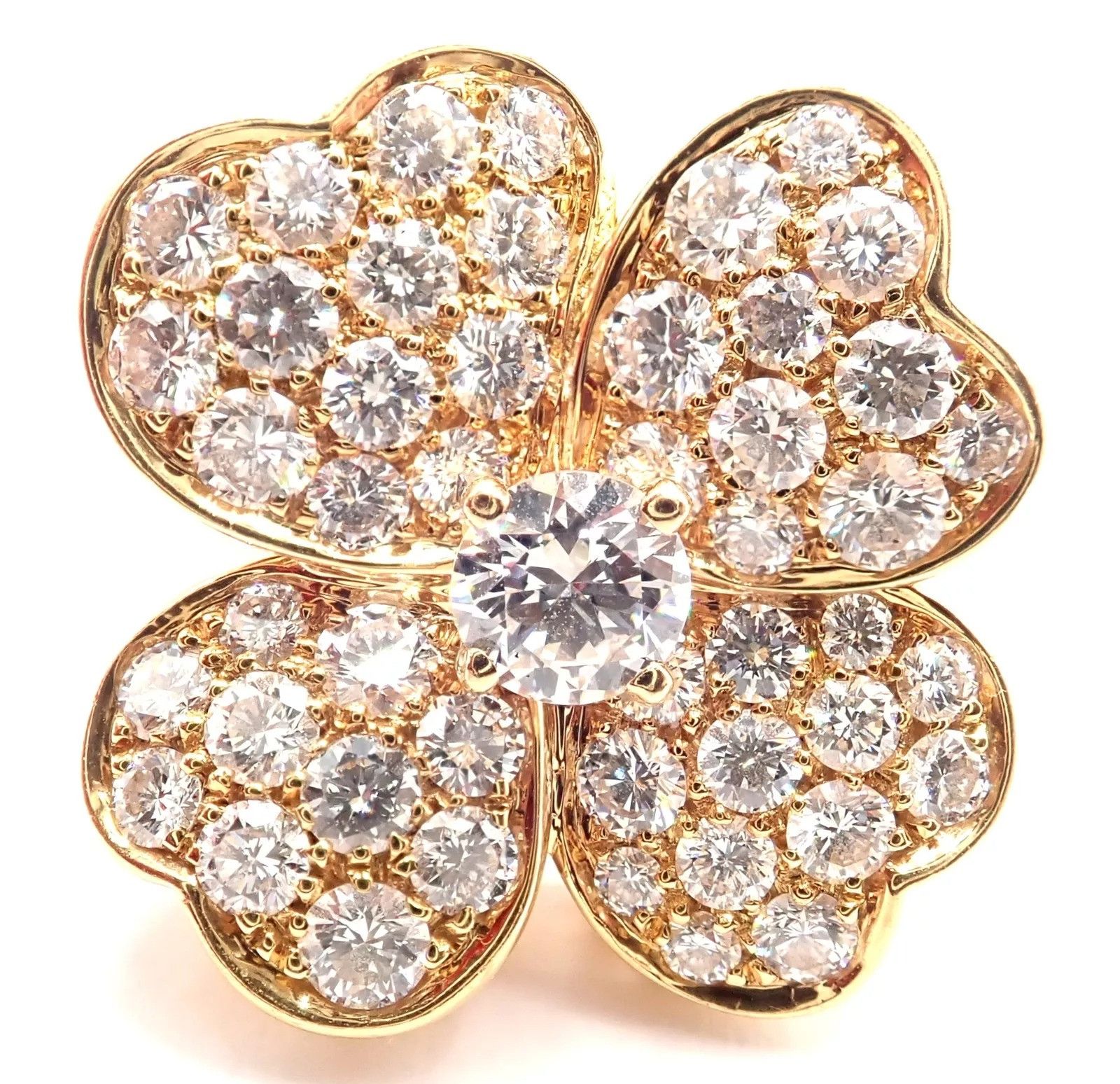 Van Cleef & Arpels Van Cleef & Arpels 18k Yellow Gold Diamond Medium Ring Size ONE SIZE - 7 Thumbnail