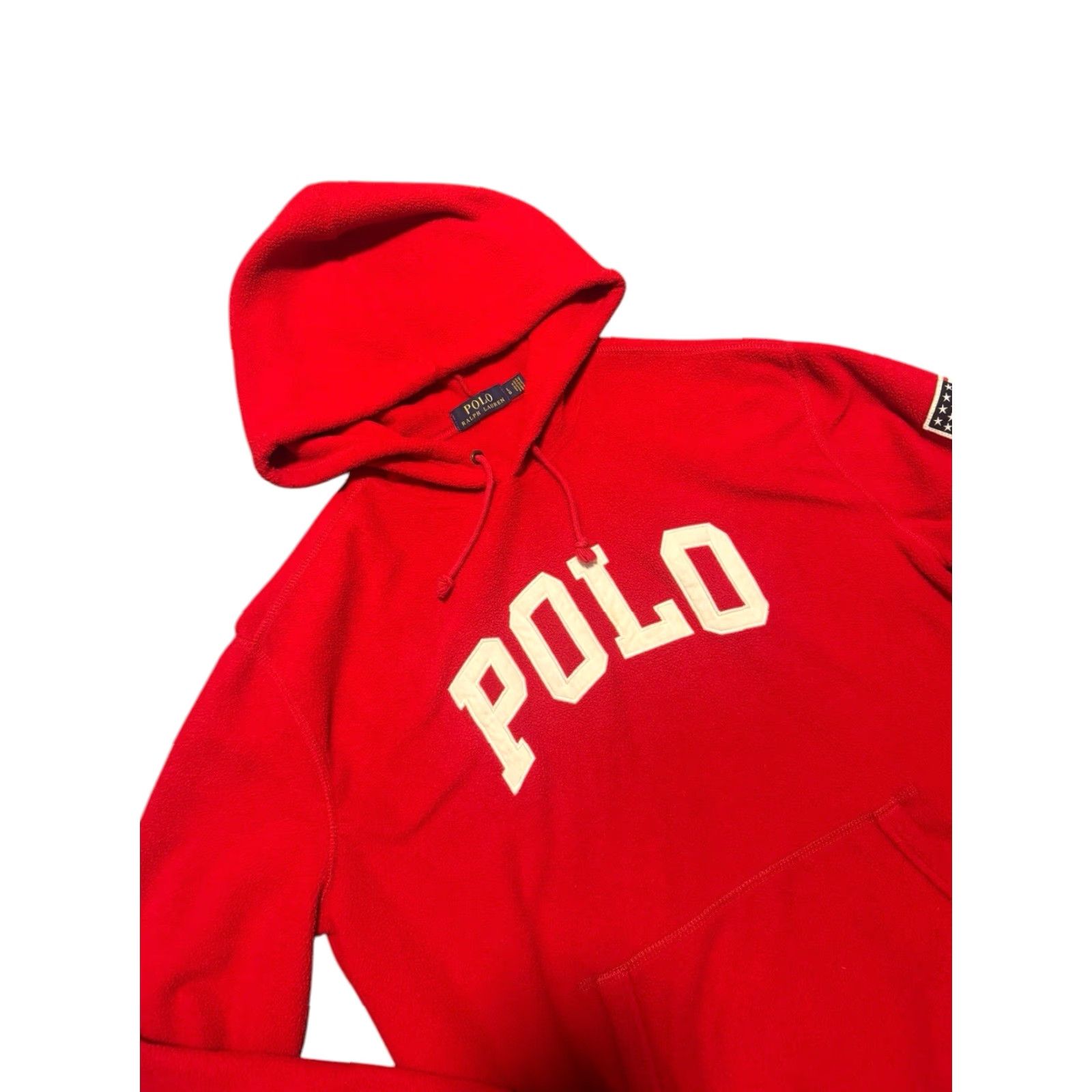 Polo Ralph Lauren Polo Ralph Lauren Hoodie Men’s Large Red Pullover Fleece USA Flag Logo Size US L / EU 52-54 / 3 - 3 Thumbnail