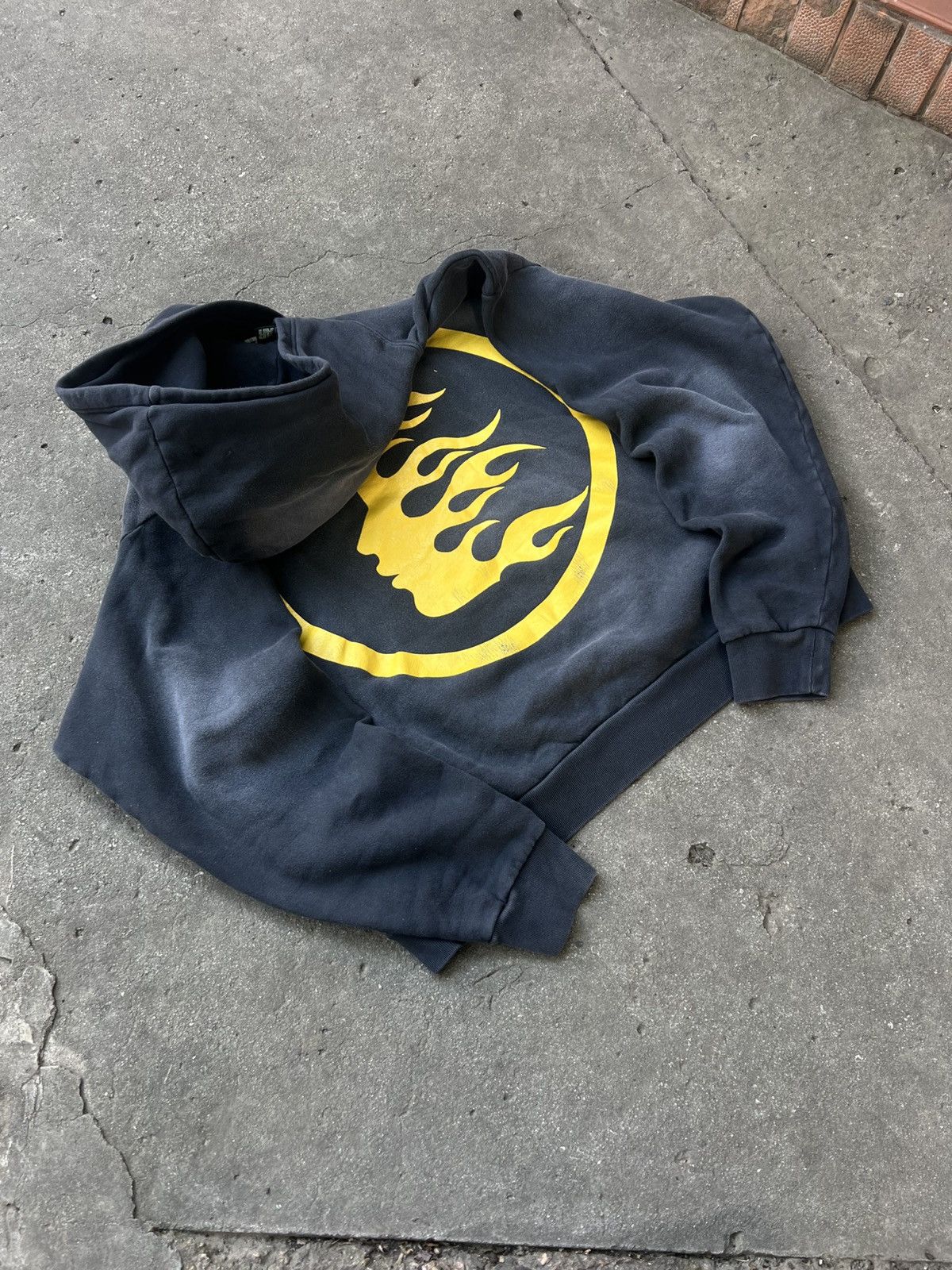 HELLSTAR FW23 HELLSTAR NO GUTS NO GLORY BLACK FADED BOXIE HOODIE AOP Size US L / EU 52-54 / 3 - 3 Thumbnail
