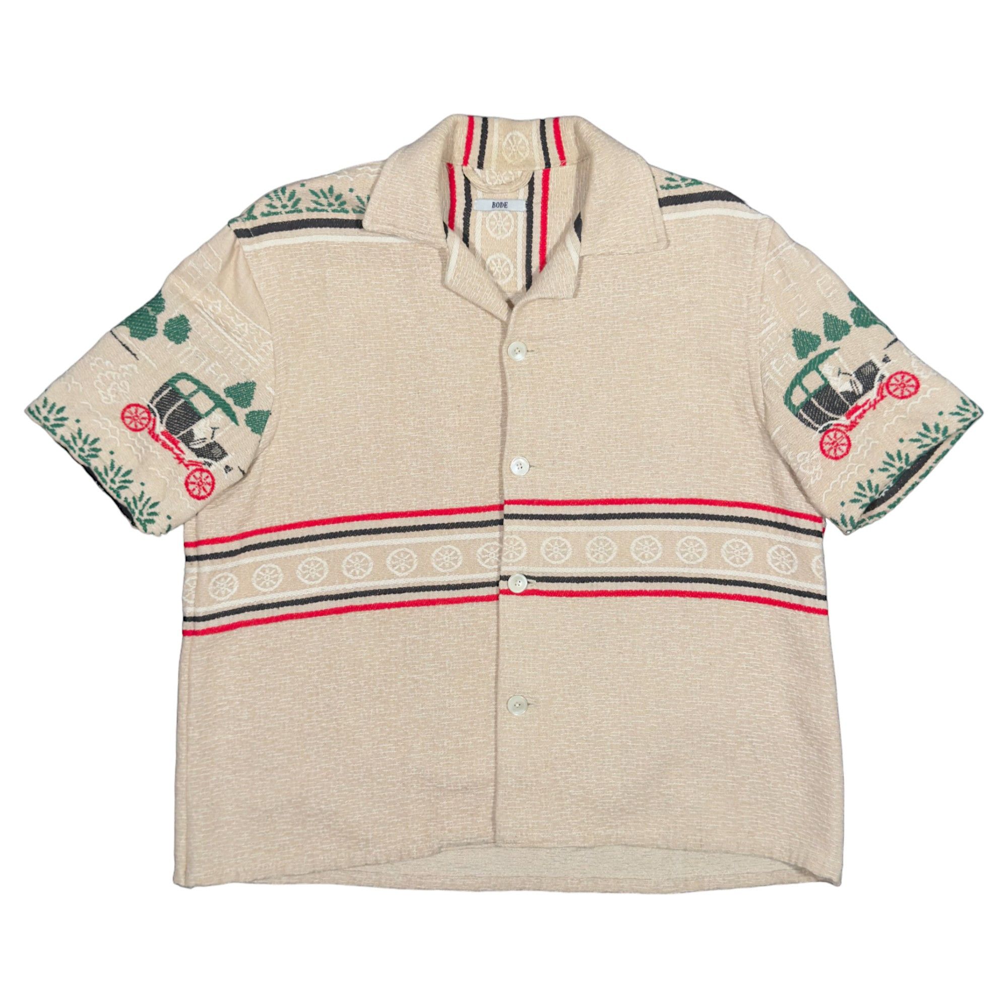 Bode 1/1 Striped Wagon Blanket Shirt Size US M / EU 48-50 / 2 - 1 Thumbnail