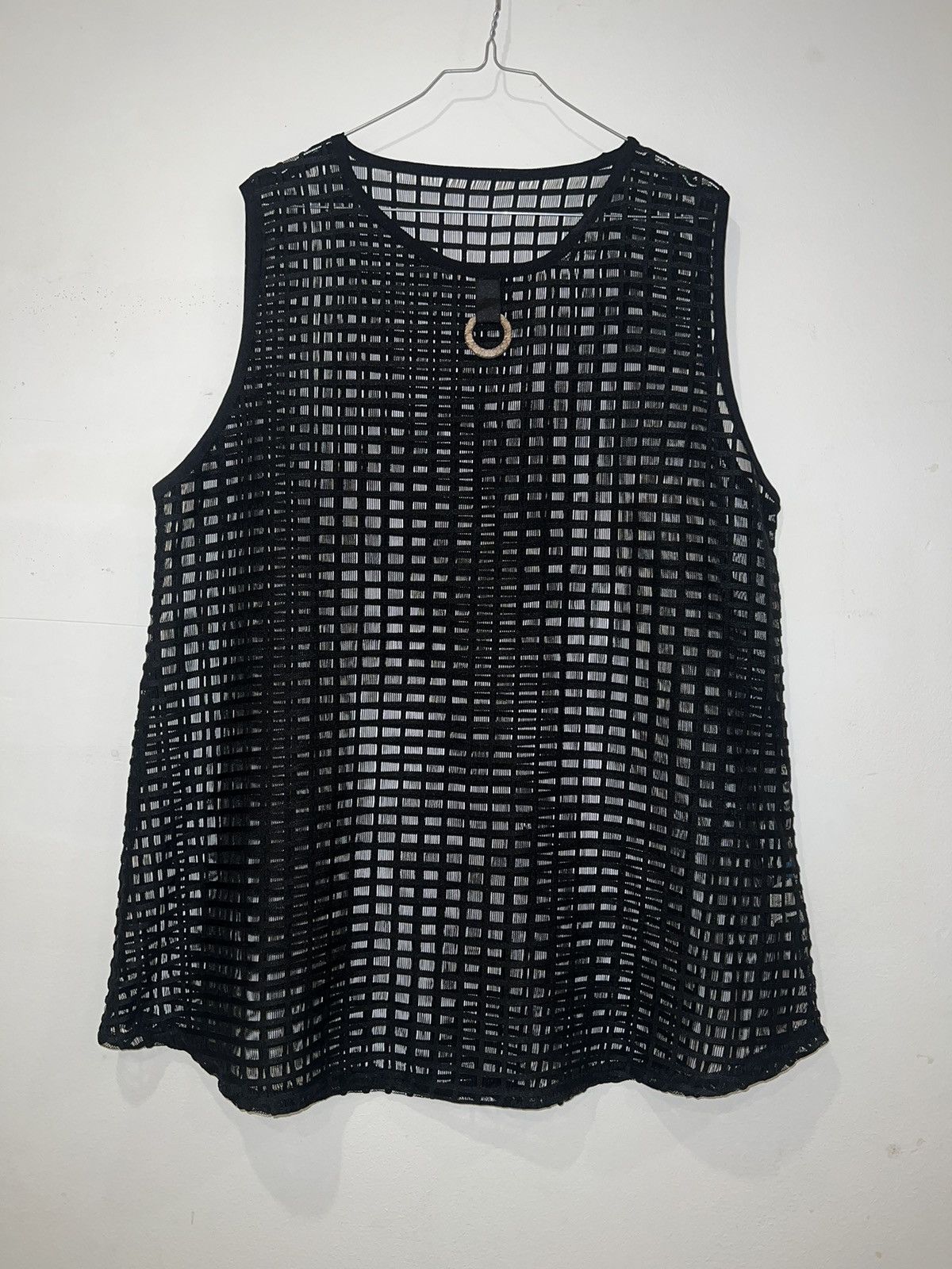 Japanese Brand Rick owens vibe see through tank top ➕🖤 Size US XL / EU 56 / 4 - 6 Thumbnail