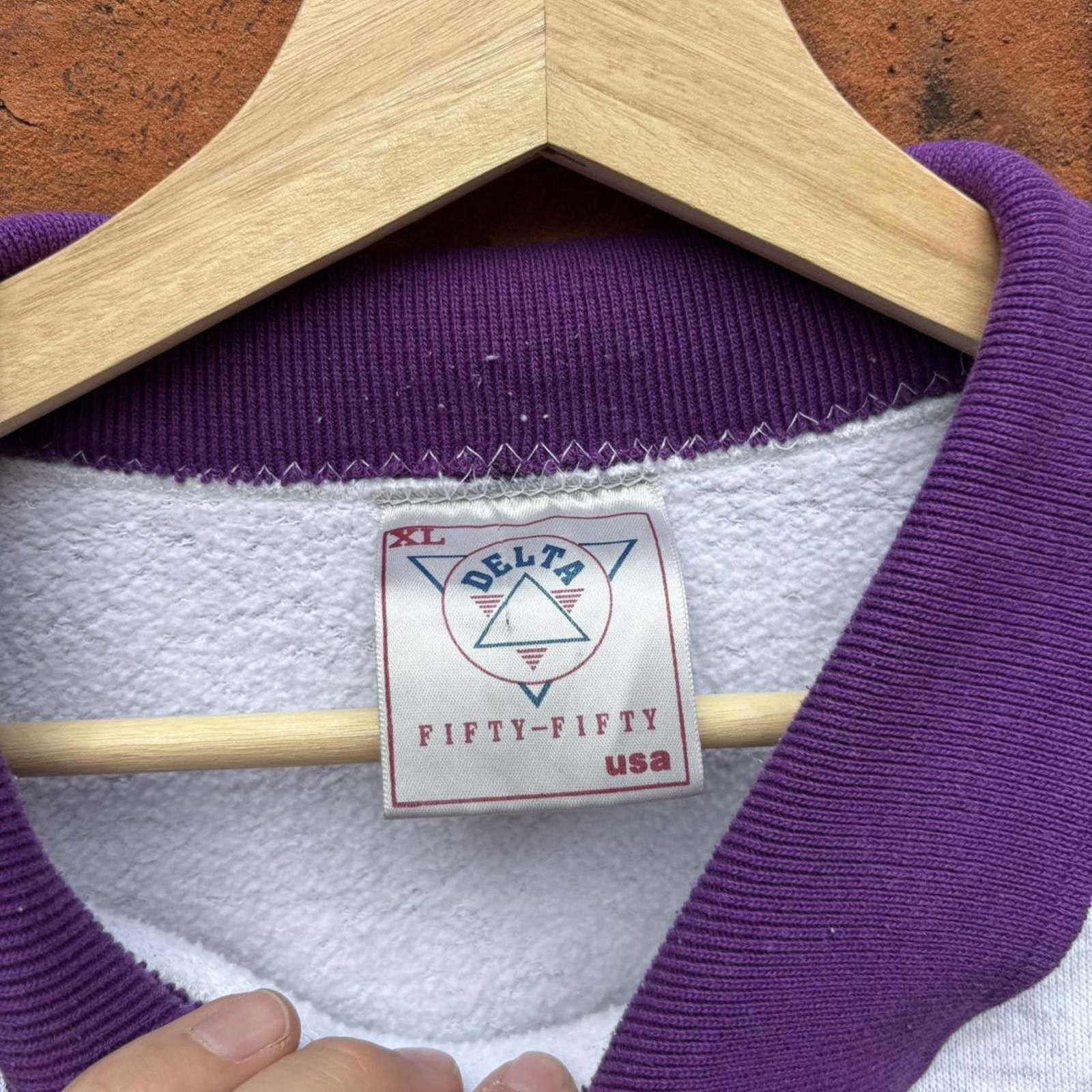 Delta Vintage Iditarod collared crewneck sweatshirt 90s L/XL Size US XL / EU 56 / 4 - 8 Thumbnail