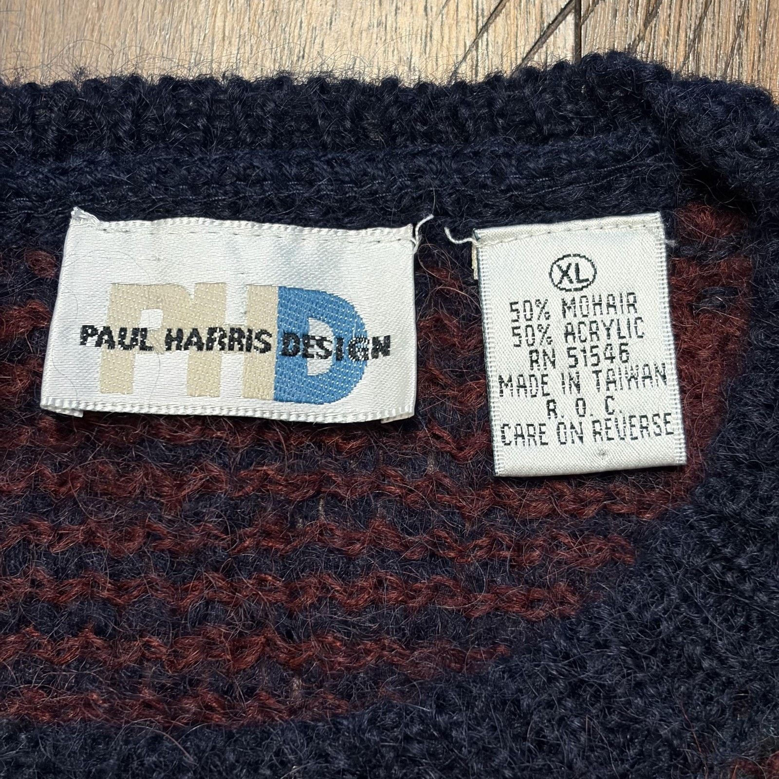Vintage Vtg Paul Harris Design Sweater Womens XL Mohair Knit 90s Size XL / US 12-14 / IT 48-50 - 6 Thumbnail