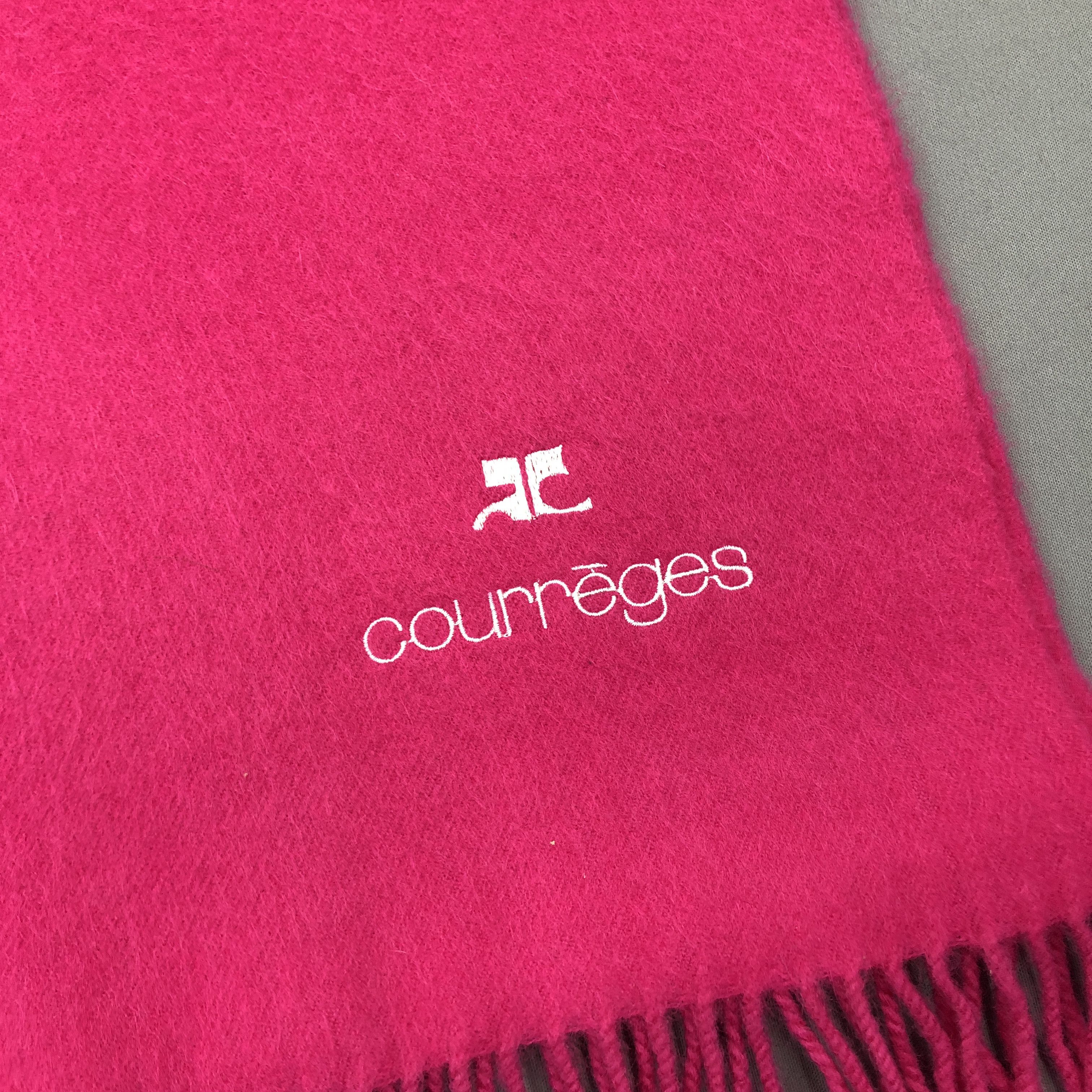Courreges Vintage Courreges Scarf Muffler Wool Cashmere Scarves Size ONE SIZE - 4 Thumbnail