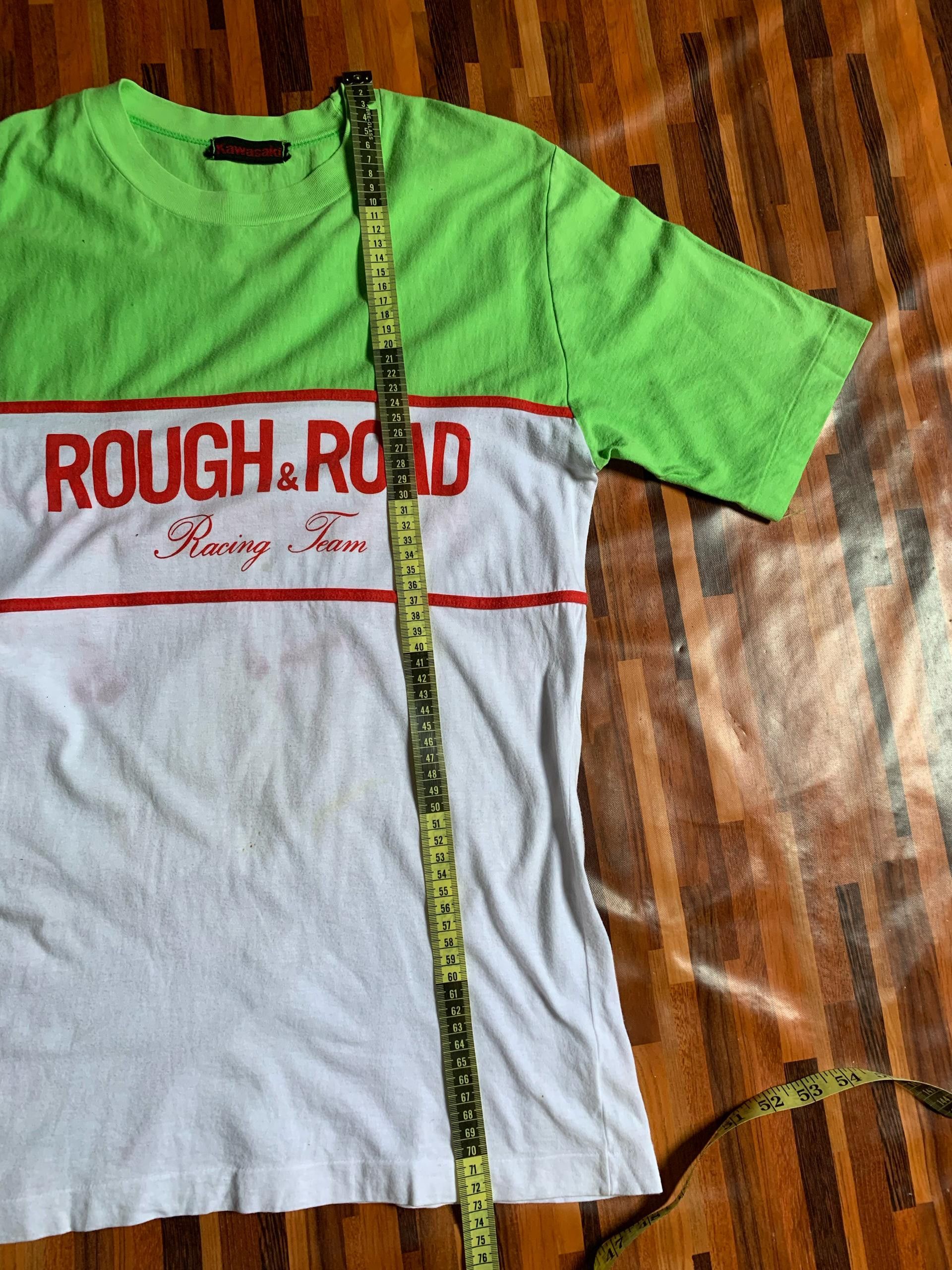 Japanese Brand 80's single stich japan made KAWASAKI RACING Motorsport Size US L / EU 52-54 / 3 - 5 Thumbnail