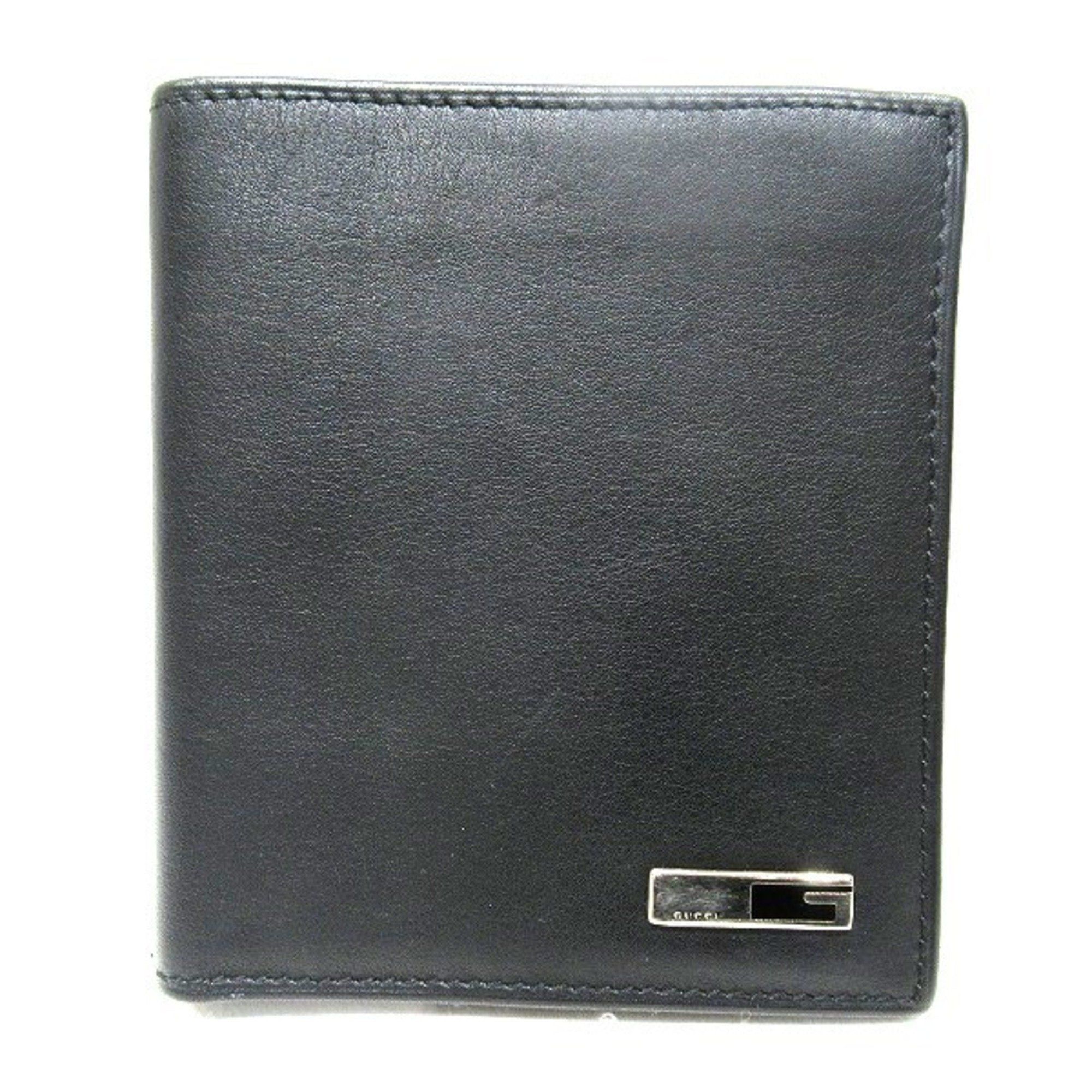 image of Gucci Leather Black 28995 Wallet Billfold Men's