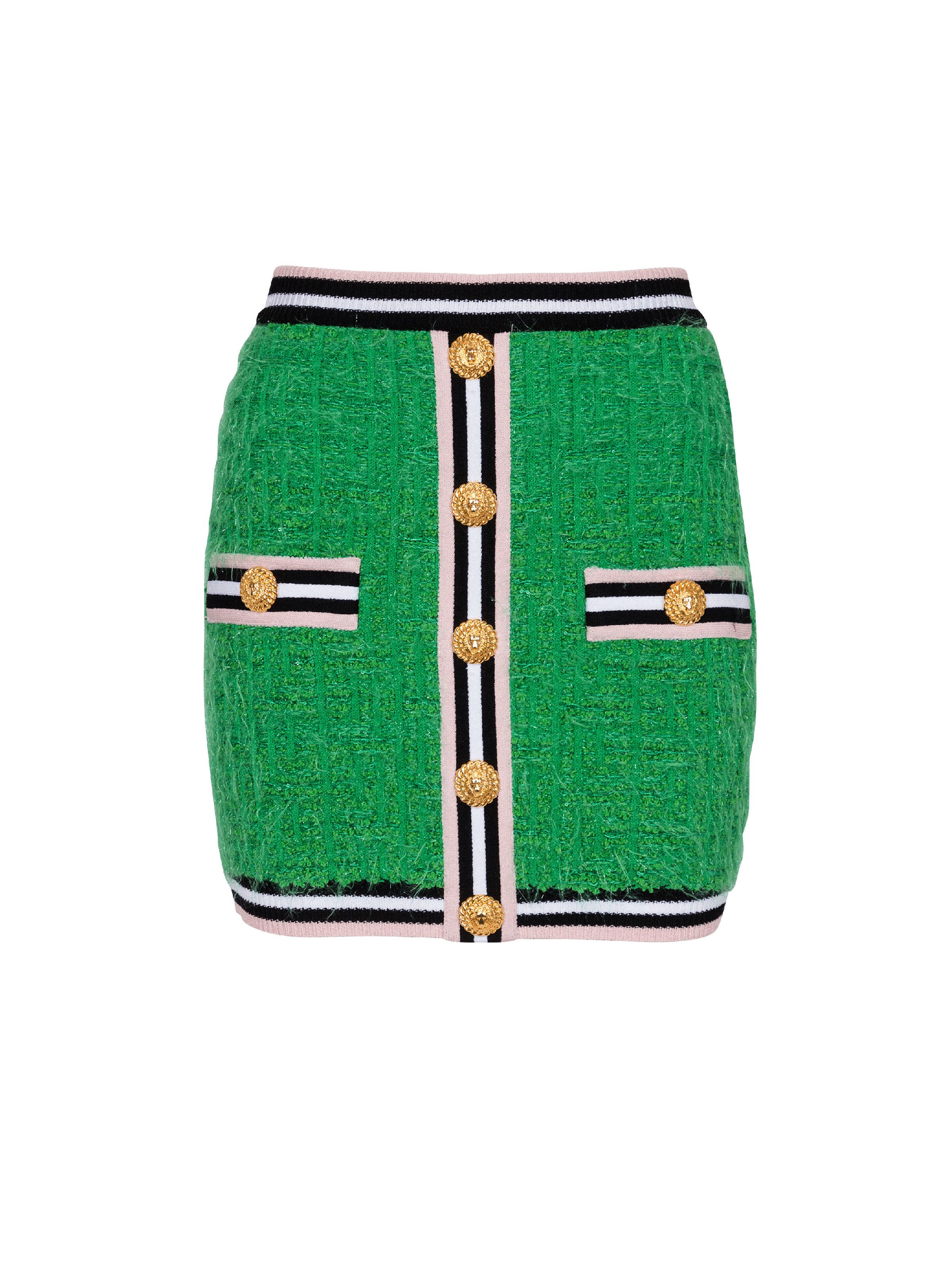 o1s1wg110125 Knit Mini Skirt in Multicolor