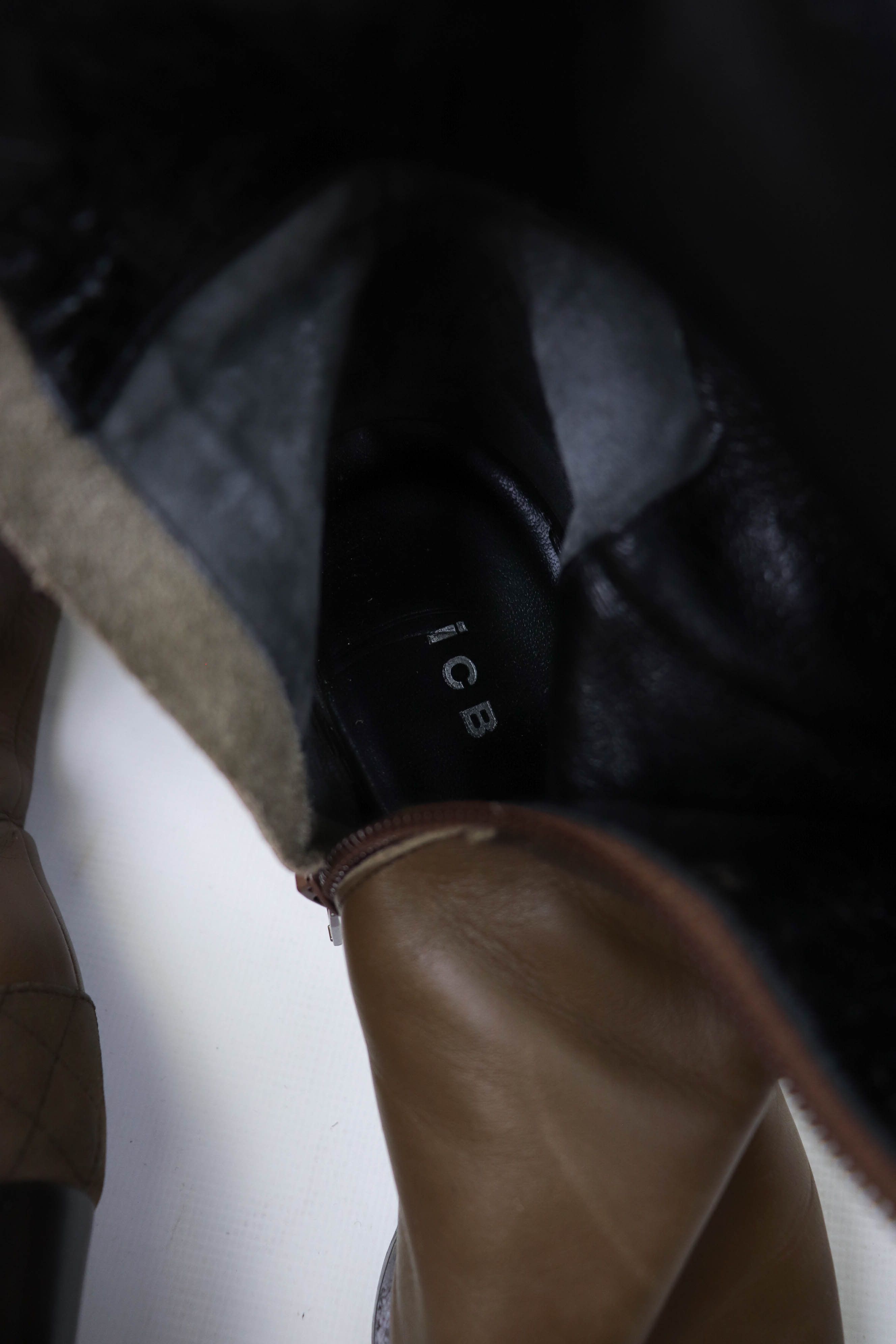 Japanese Brand Vintage iCB Made in Japan Tan Leather Pointed Toe Boots Size US 5 / IT 35 - 16 Thumbnail
