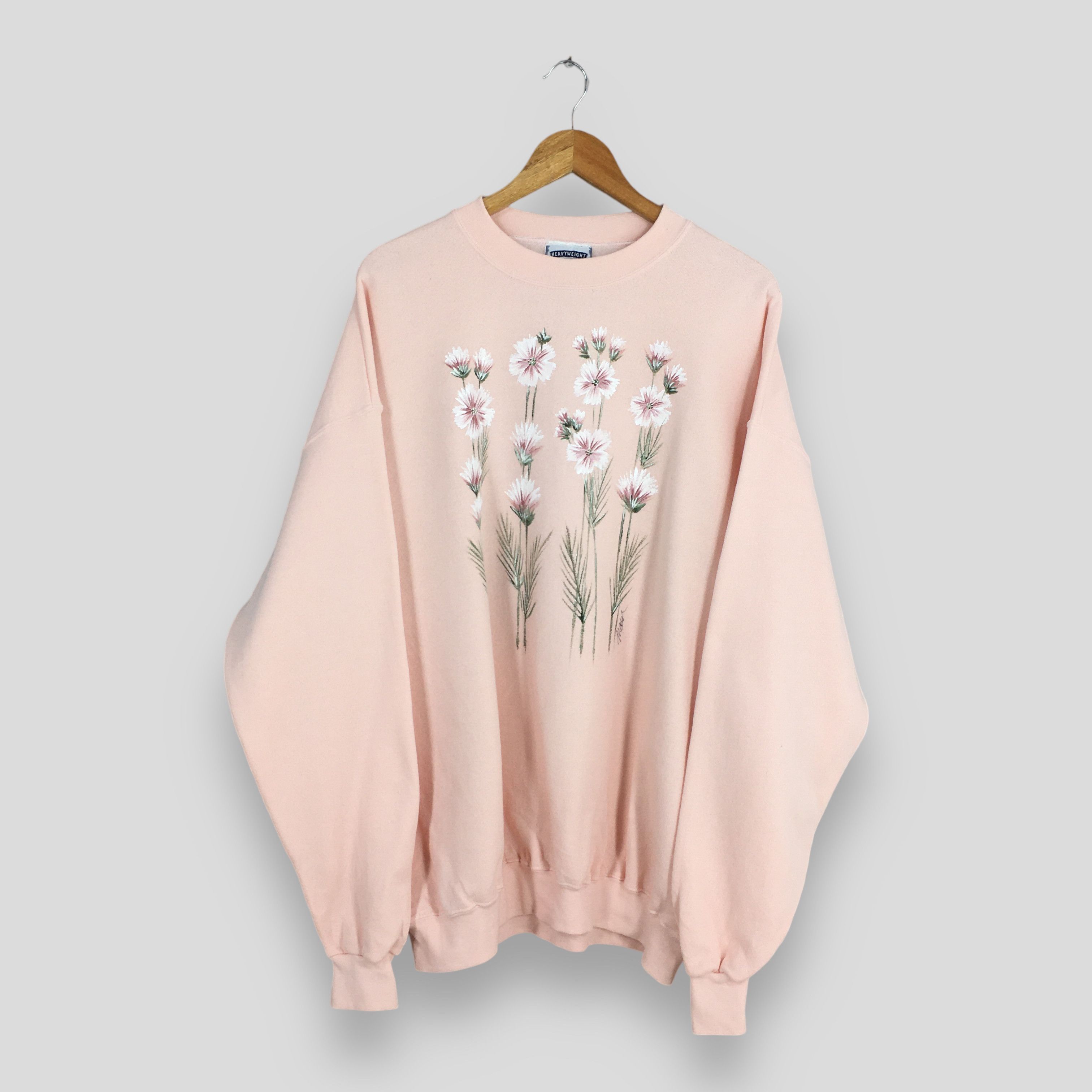 Lee Vintage 90s Pop Art Floral Aesthetic Sweatshirt XLarge Size US XL / EU 56 / 4 - 1 Thumbnail