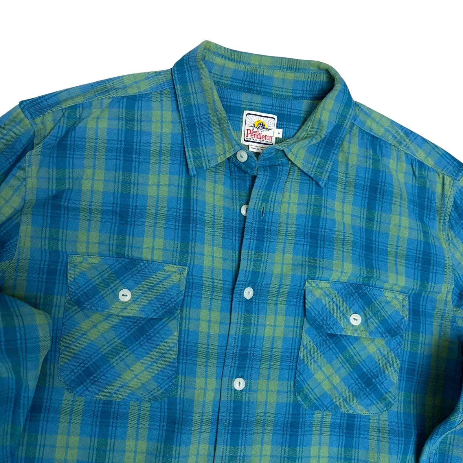 Pendleton PENDLETON SURF Long Sleeve Shirt Flannel Plaid Shirt Large Size US L / EU 52-54 / 3 - 2 Thumbnail