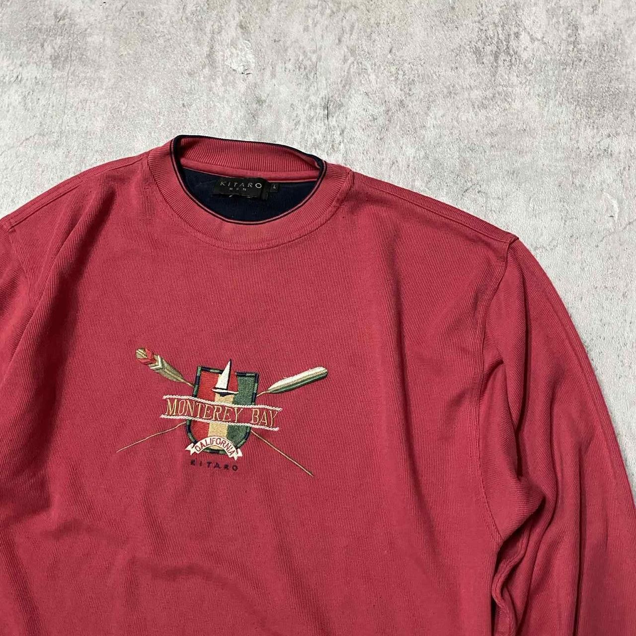 Other Embroidered red vintage crewneck sweatshirt streetwear Size US L / EU 52-54 / 3 - 2 Thumbnail