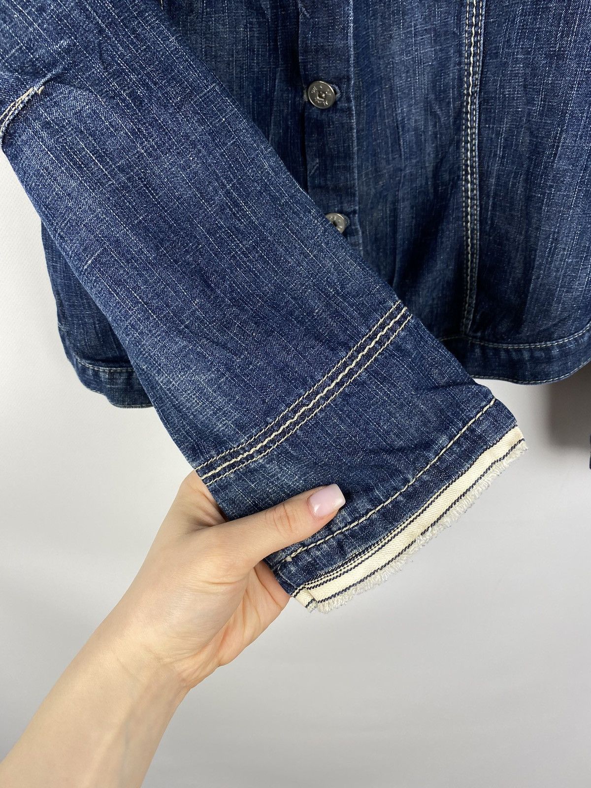 Marithe + Francois Girbaud Marithe Francois Girbaud ladies avant-garde denim jacket Size M / US 6-8 / IT 42-44 - 11 Thumbnail