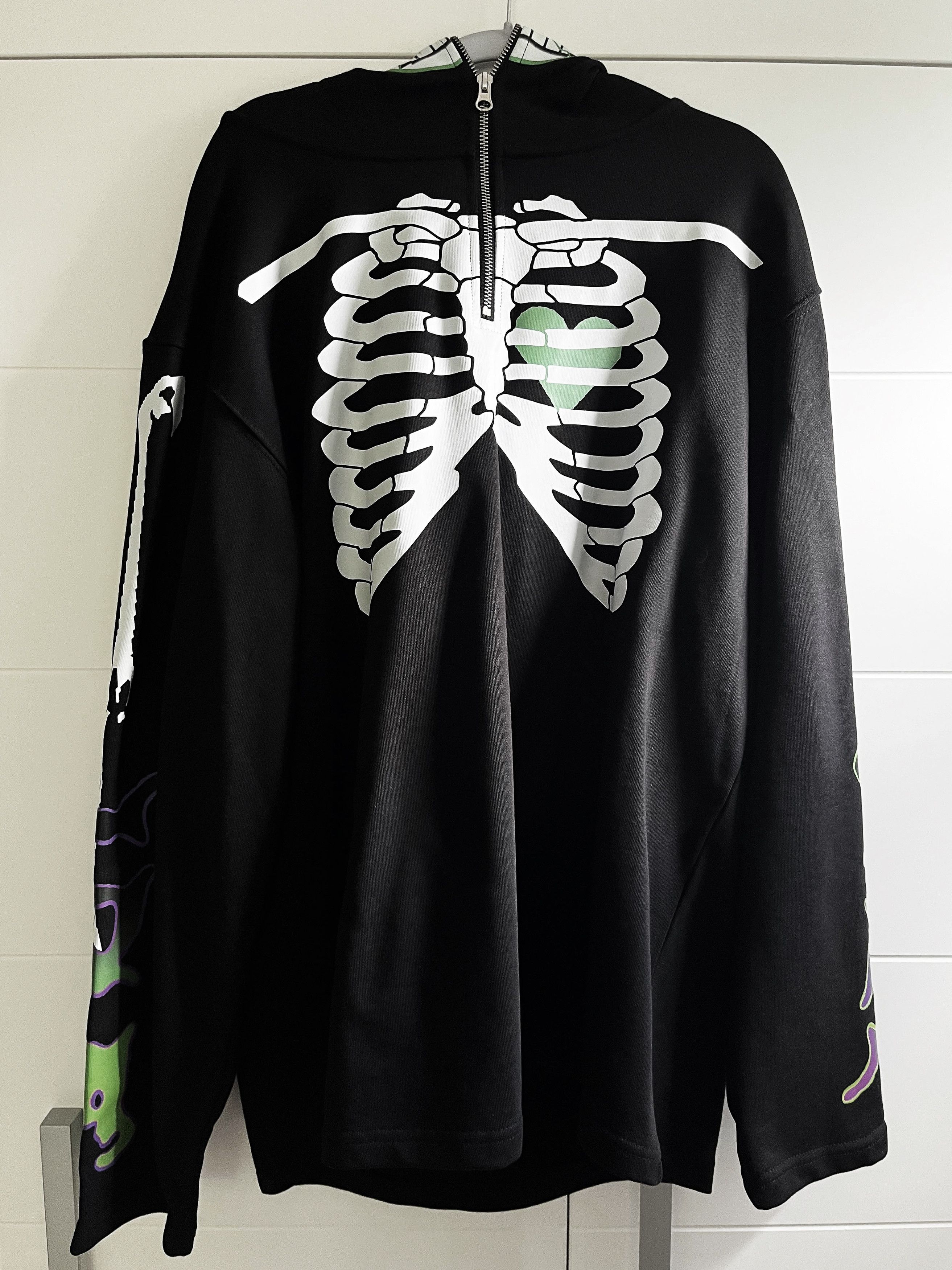 Sad Boys Yung Lean Sadboys Gear black/green Skeleton Hoodie