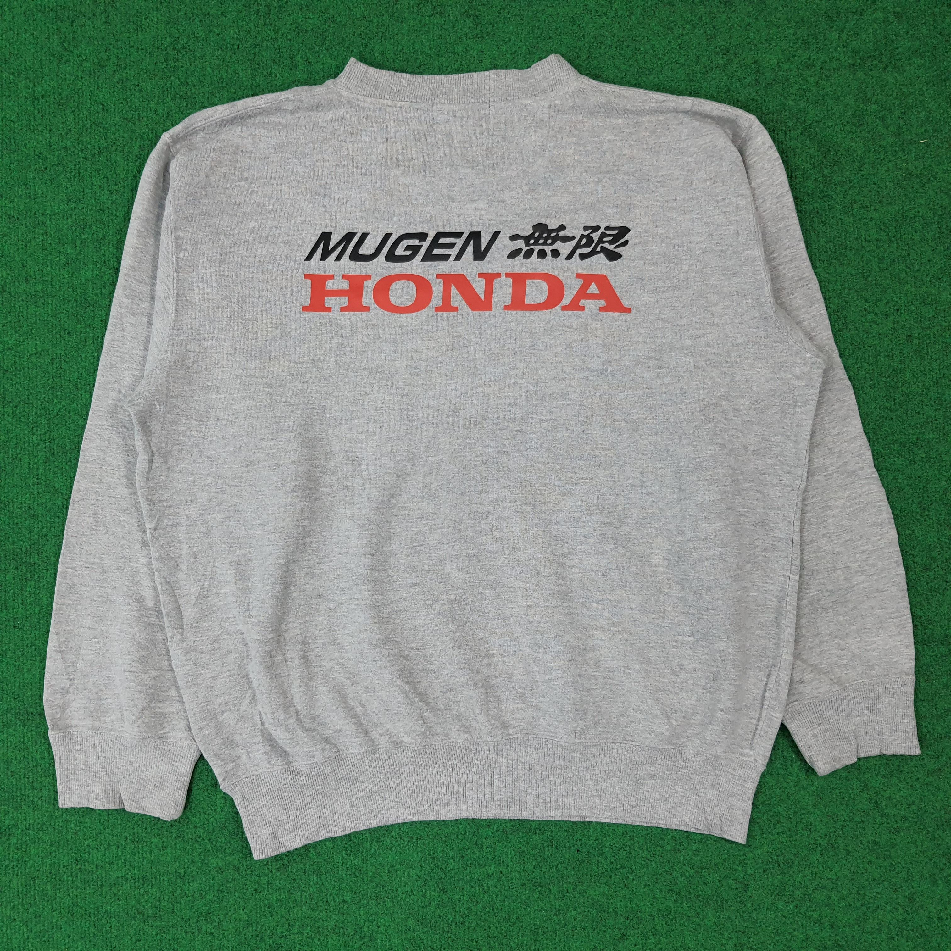 Japanese Brand Vintage Mugen Honda Racing Custom Logo Sweatshirt C275N11 Size US L / EU 52-54 / 3 - 1 Thumbnail