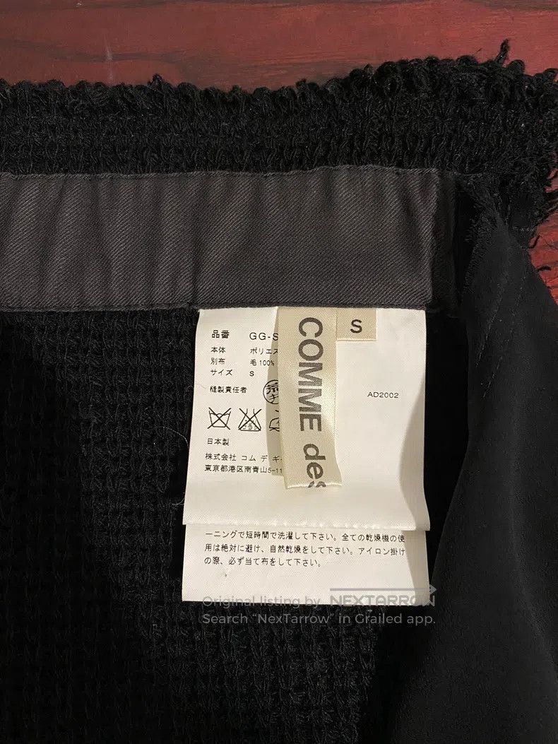 Comme des Garcons Comme Des Garcons size S Half net and half wool half skirt Size 23" - 2 Thumbnail