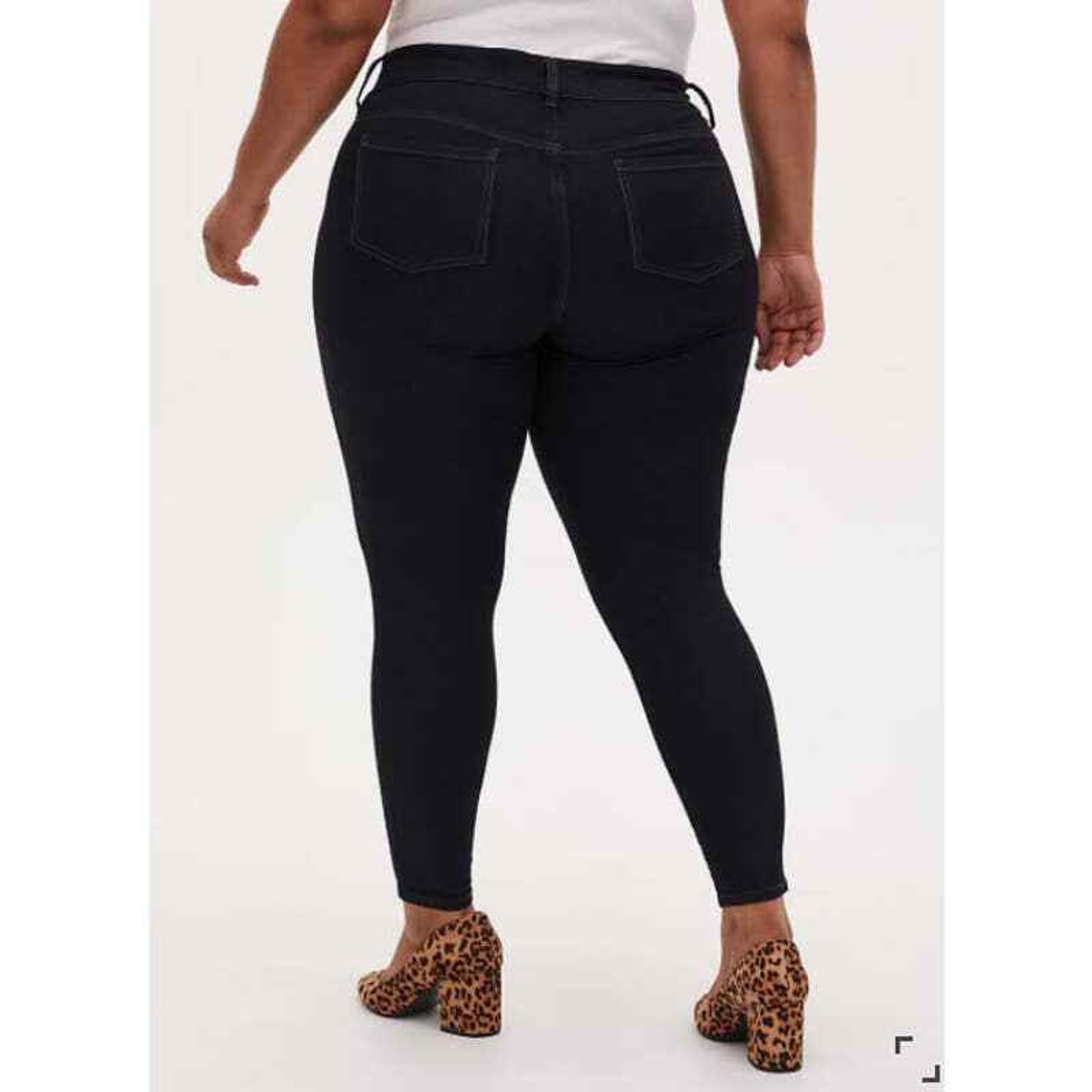 Torrid TORRID 26W SUPER STRETCH DARK WASH JEGGINGS **PLUS SIZE** Size 24" / US 00 / IT 34 - 2 Thumbnail