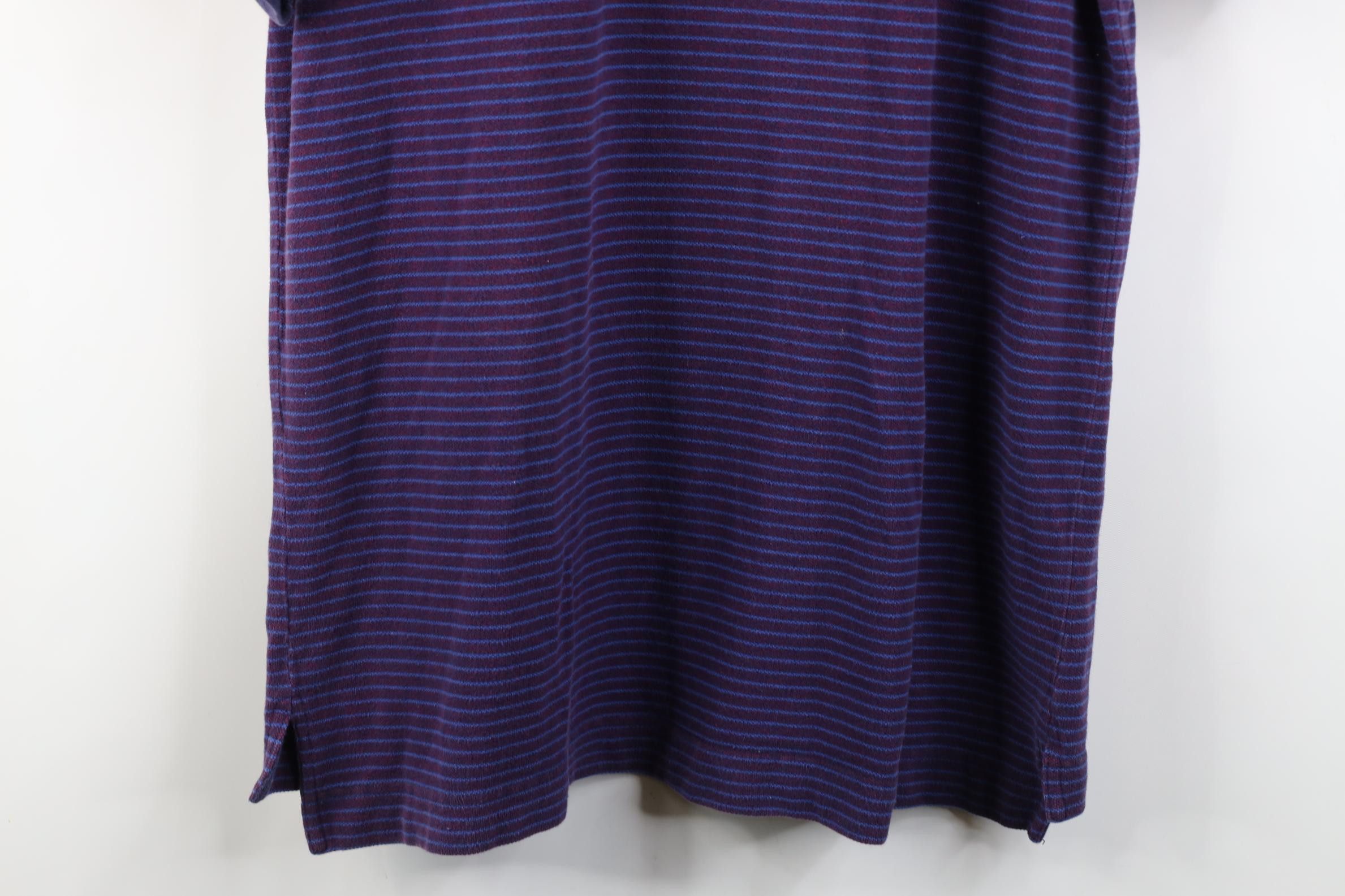 Vintage Vintage 90s Streetwear Striped Cotton Knit Golf Polo Shirt Size US L / EU 52-54 / 3 - 11 Thumbnail