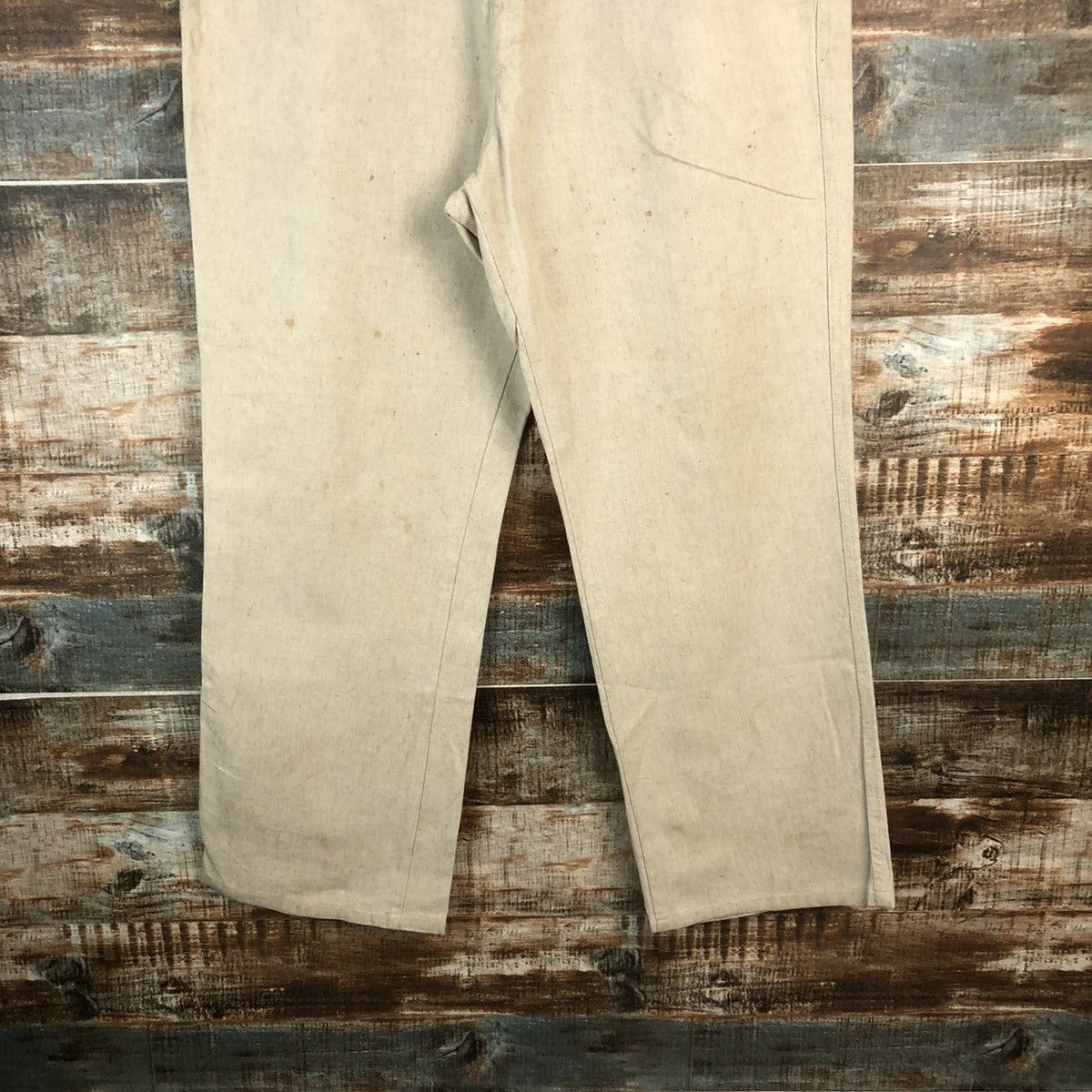 Wrangler DL Wrangler Vintage Beige Casual Pants #C1237 Size US 36 / EU 52 - 3 Thumbnail