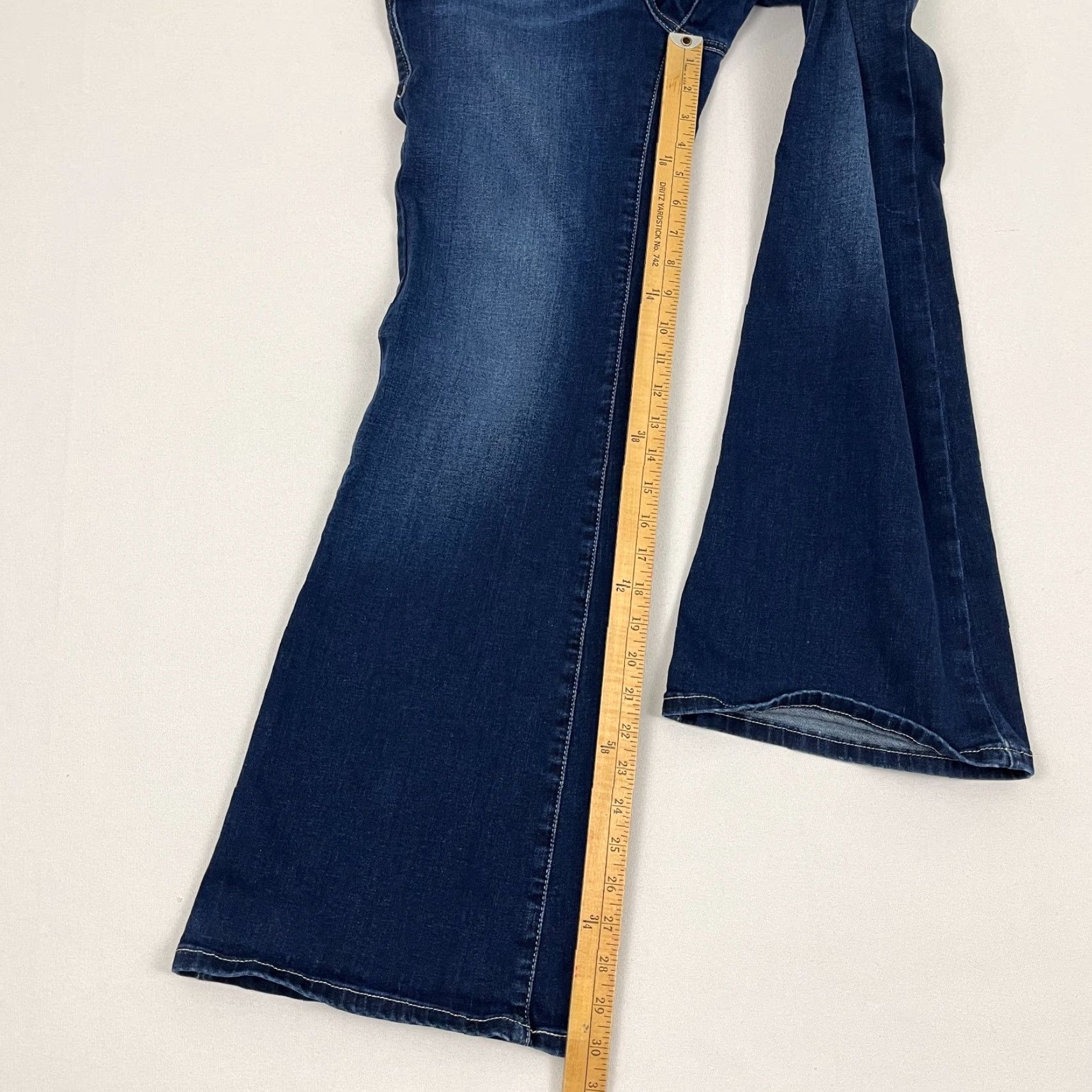 Ariat Ariat Flare Jeans Womens 30S W30 L30 Dark Blue Denim Perfect Rise Cowgirl Rodeo Jeans Size 30" / US 8 / IT 44 - 4 Thumbnail