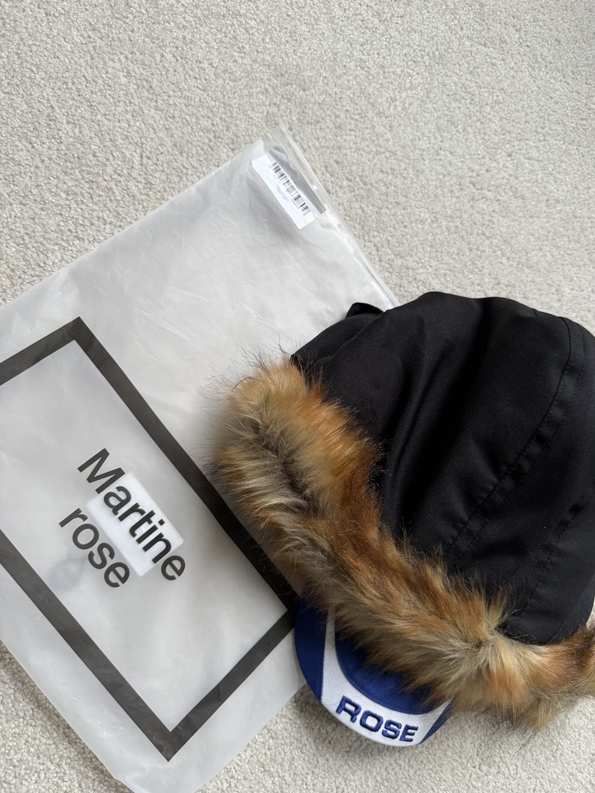 Martine Rose FUR HOOD CAP Size ONE SIZE - 2 Thumbnail