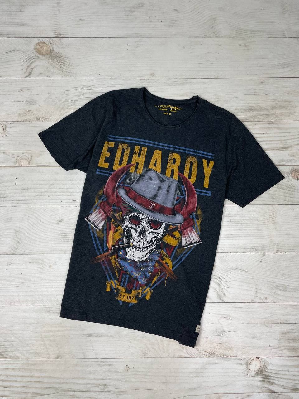 Ed Hardy Vintage Ed Hardy T-Shirt Scull Y2K Size US XL / EU 56 / 4 - 1 Thumbnail