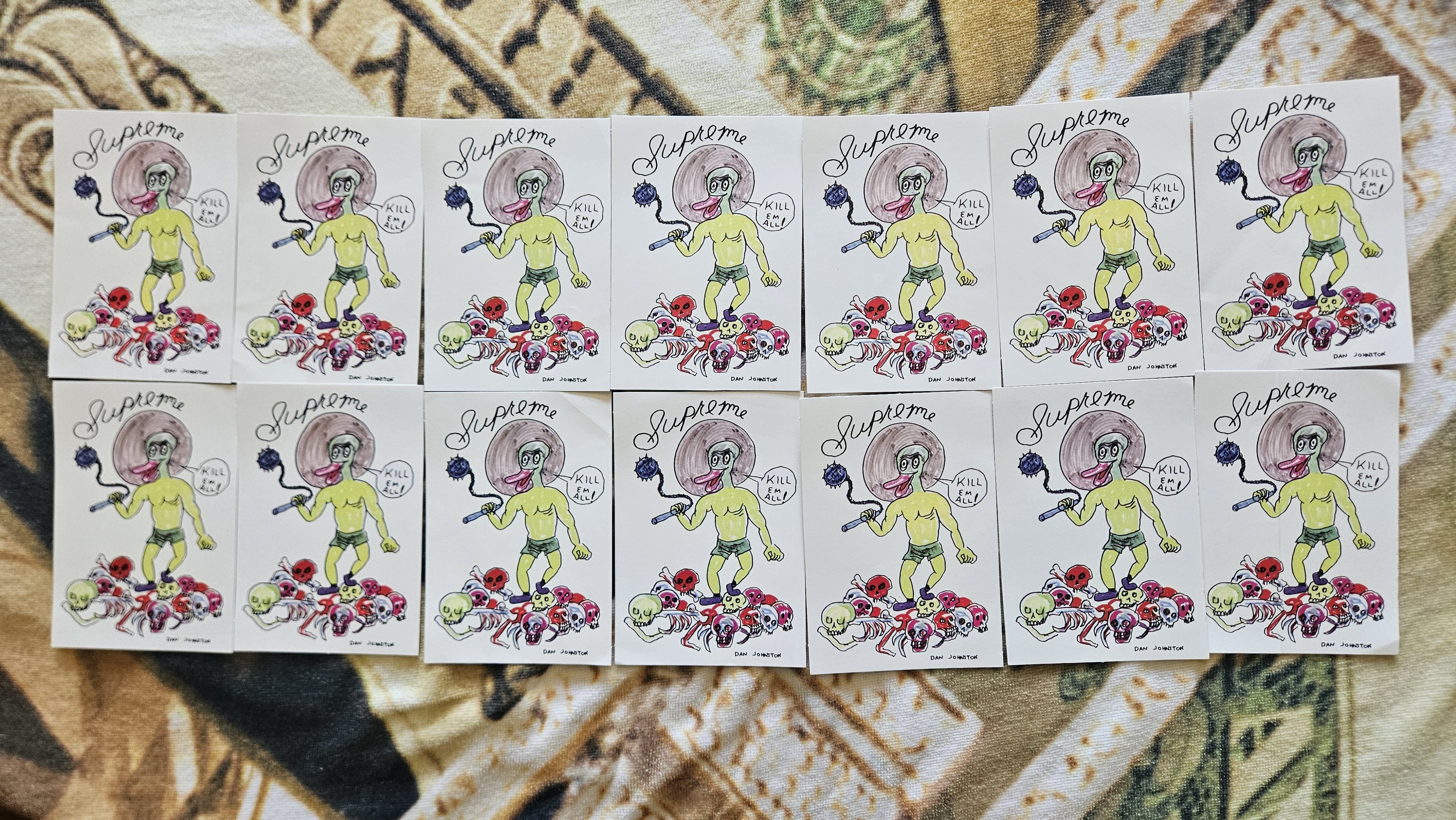 Supreme Supreme Dan Johnston Stickers Size ONE SIZE - 2 Thumbnail