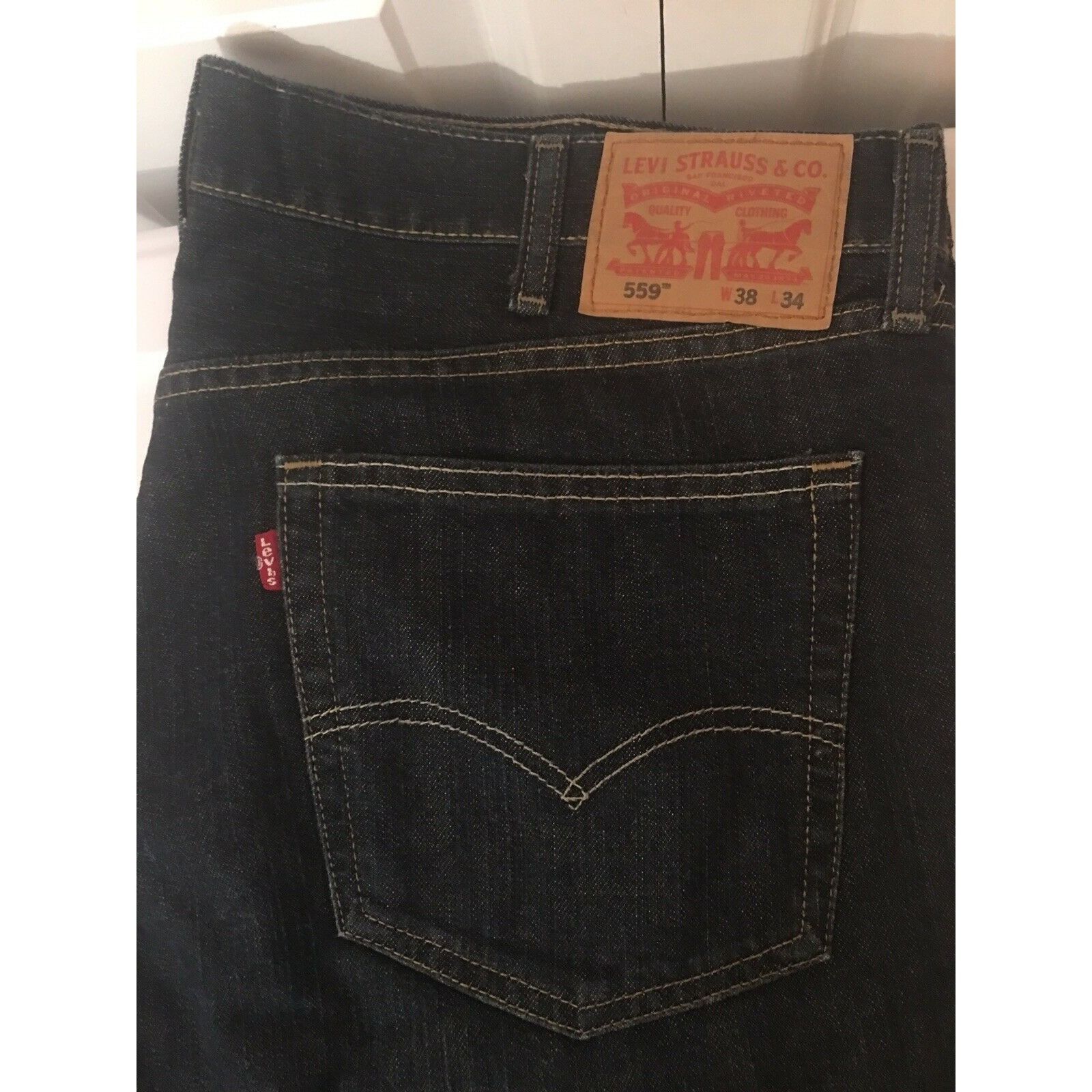 Levi's Levi's 559 Mens Jeans Sz 38 x 34 Blue Denim Jean Size US 38 / EU 54 - 1 Thumbnail
