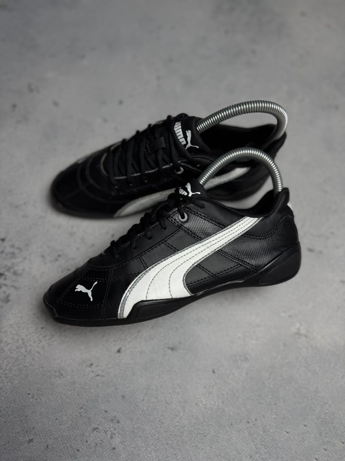 Puma Vintage Puma Speedcat Leather Y2K Black/White Sneakers Size US 5.5 / IT 35.5 - 2 Thumbnail