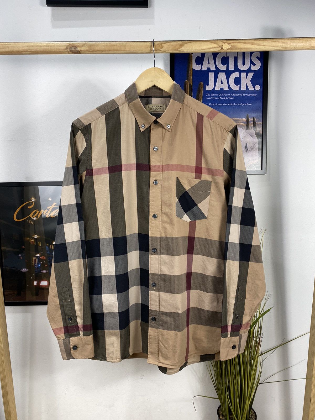 Burberry Burberry nova check shirt size m Grailed