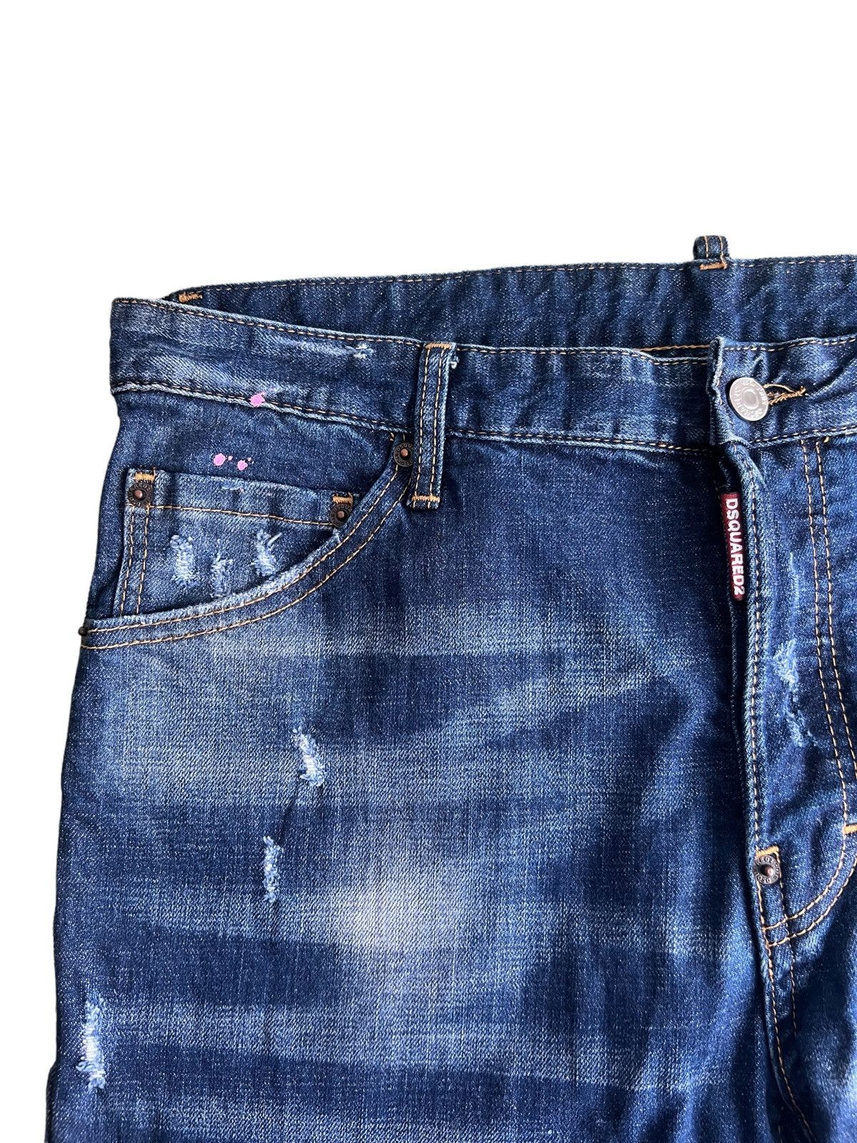 Dsquared2 2018 Dsquared2 🇮🇹 Clawmark Painter Regular Cut Denim Jeans Size US 32 / EU 48 - 6 Thumbnail