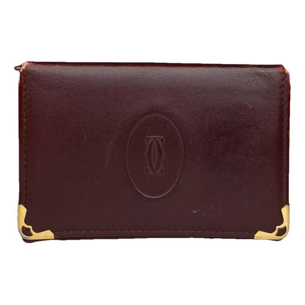 Cartier Burgundy Leather Purse Size ONE SIZE - 1 Thumbnail