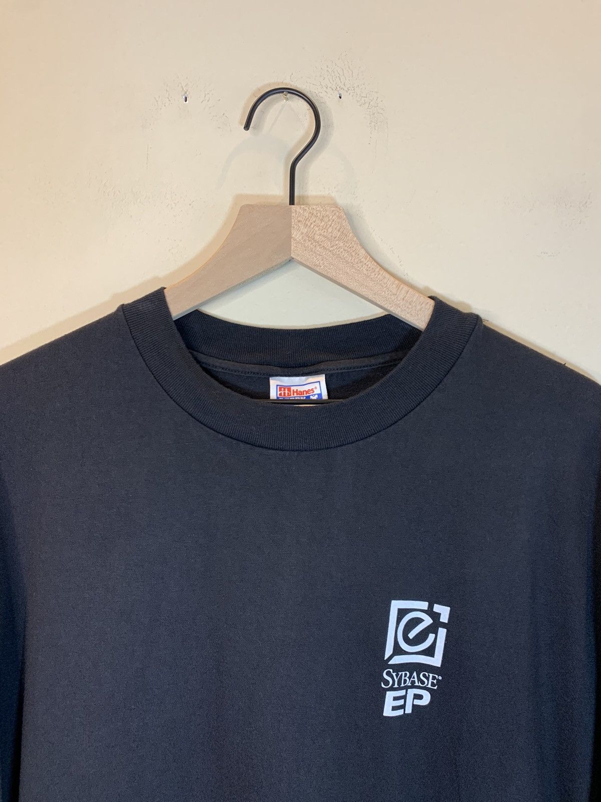 Vintage *RARE* Vintage 90s Sybase EP Tech Software Art Promo T-Shirt Size US XL / EU 56 / 4 - 4 Thumbnail