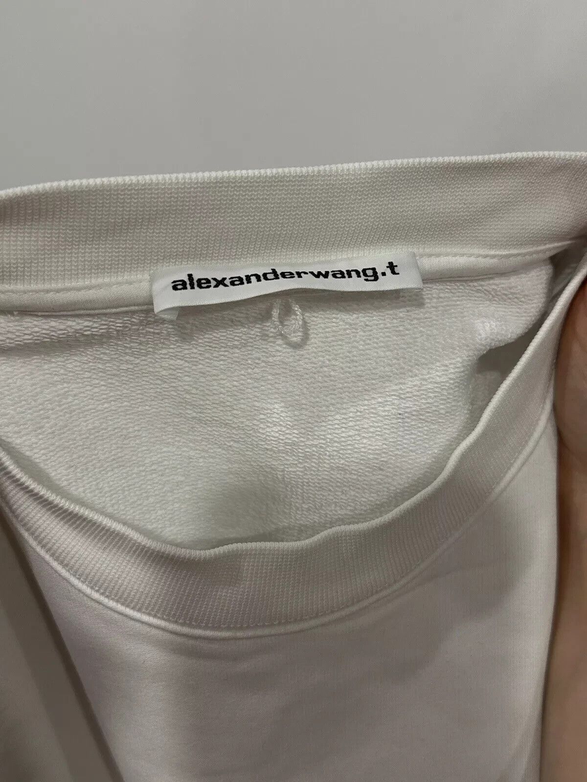 Alexander Wang T Alexander Wang Cotton Sweatshirt Back Logo White Size S Size S / US 4 / IT 40 - 11 Thumbnail