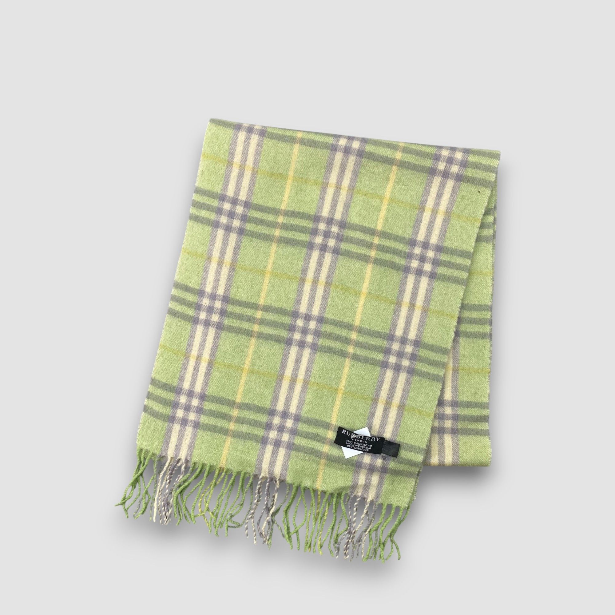 Burberry Vintage Burberry Scarf Muffler Nova Check Cashmere Scarves Size ONE SIZE - 3 Thumbnail