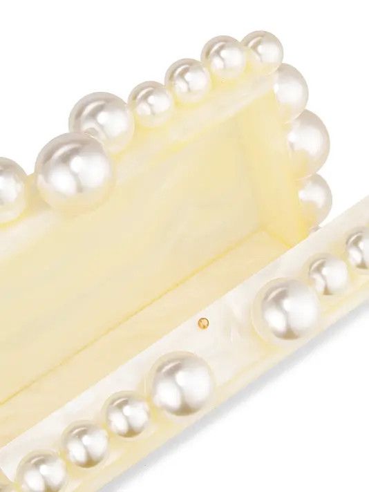 Cult Gaia os11x0326 Size: OS / Eos Bauble Acrylic Box Clutch in Ivory Size ONE SIZE - 3 Thumbnail