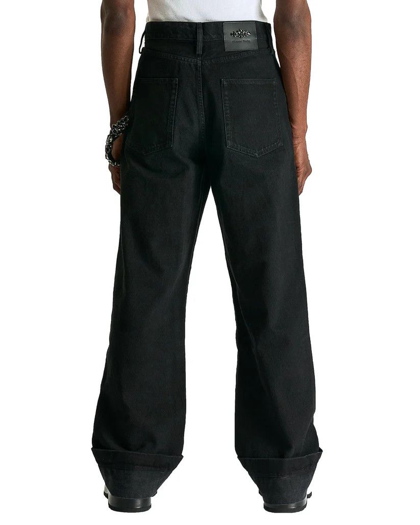Simone Rocha o1s1v1r1oon0825 Straight Workwear Denim Jeans in Black Size US 36 / EU 52 - 2 Thumbnail