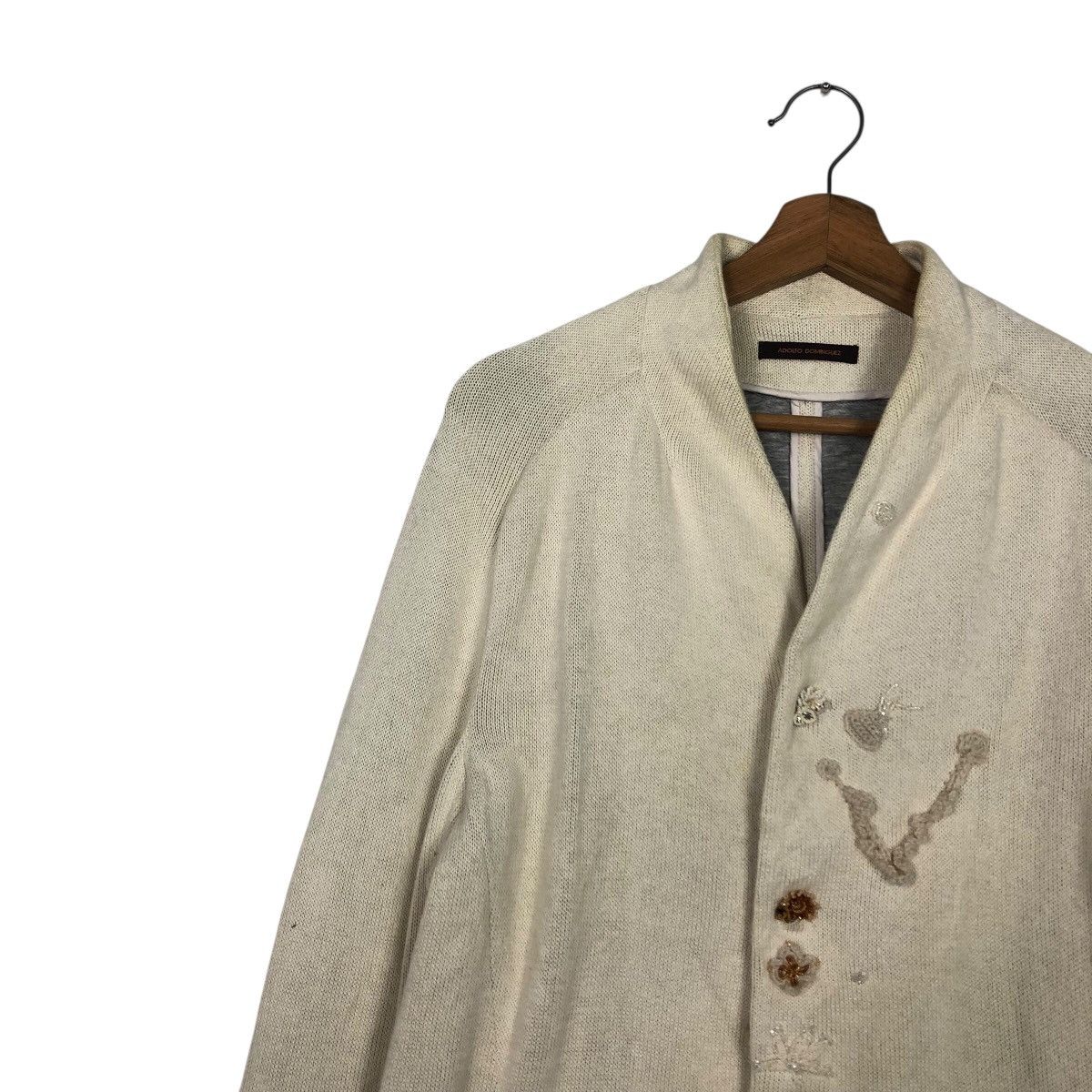 Adolfo Dominguez 📌Vintage Knit Chore Jacket Adolfo Dominguez Issey Miyake Size M / US 6-8 / IT 42-44 - 8 Thumbnail