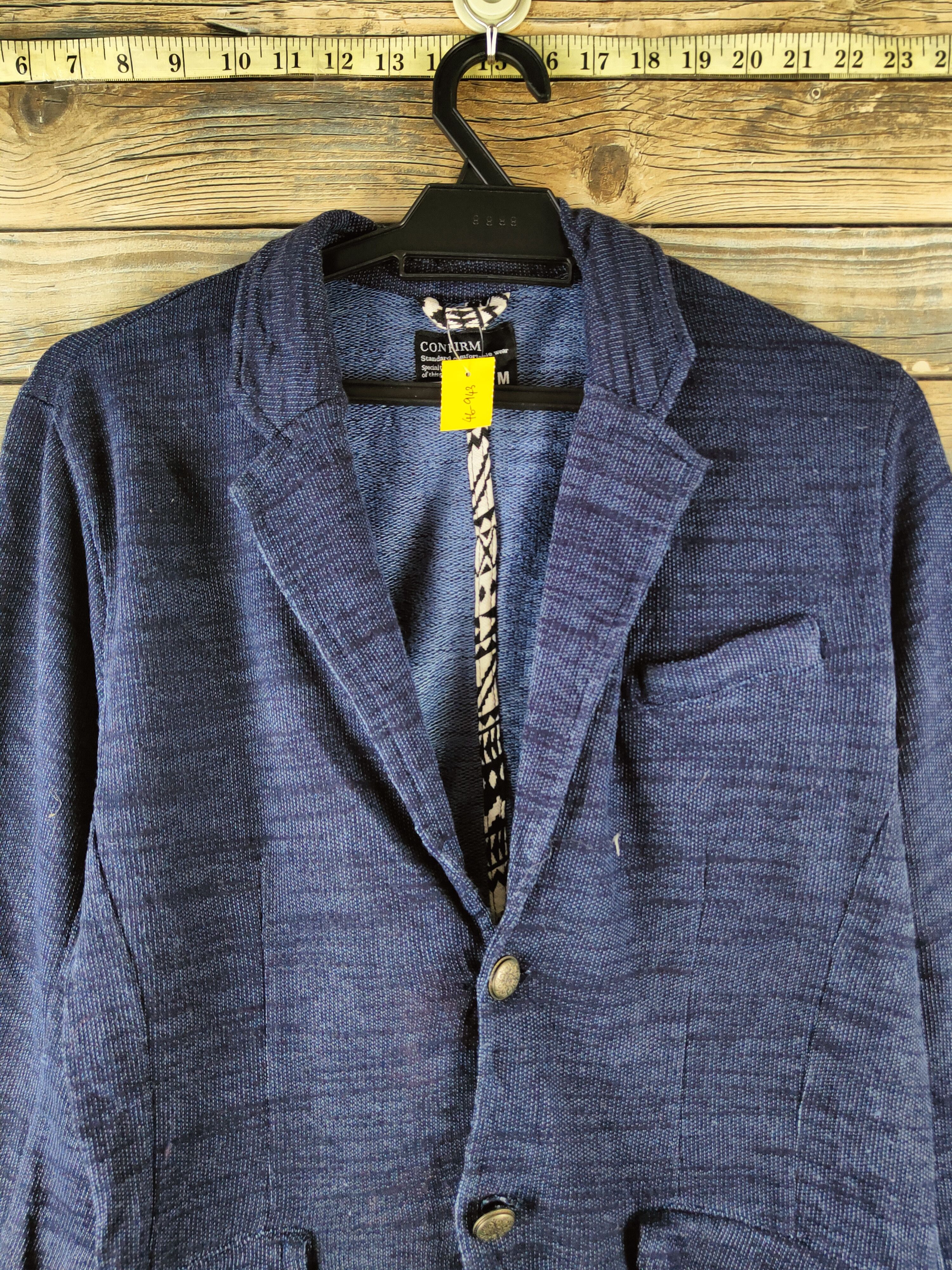Japanese Brand DL Confirm Blue Knitwear Blazers #46-943 Size US M / EU 48-50 / 2 - 2 Thumbnail