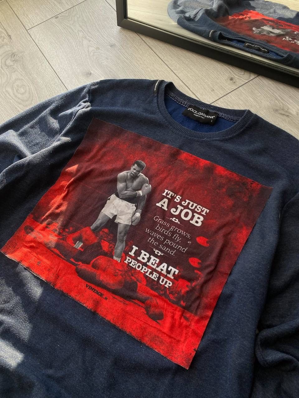 Dolce & Gabbana Vintage Dolce & Gabbana Mukhamed Ali Sweatshirt L Size US L / EU 52-54 / 3 - 3 Thumbnail