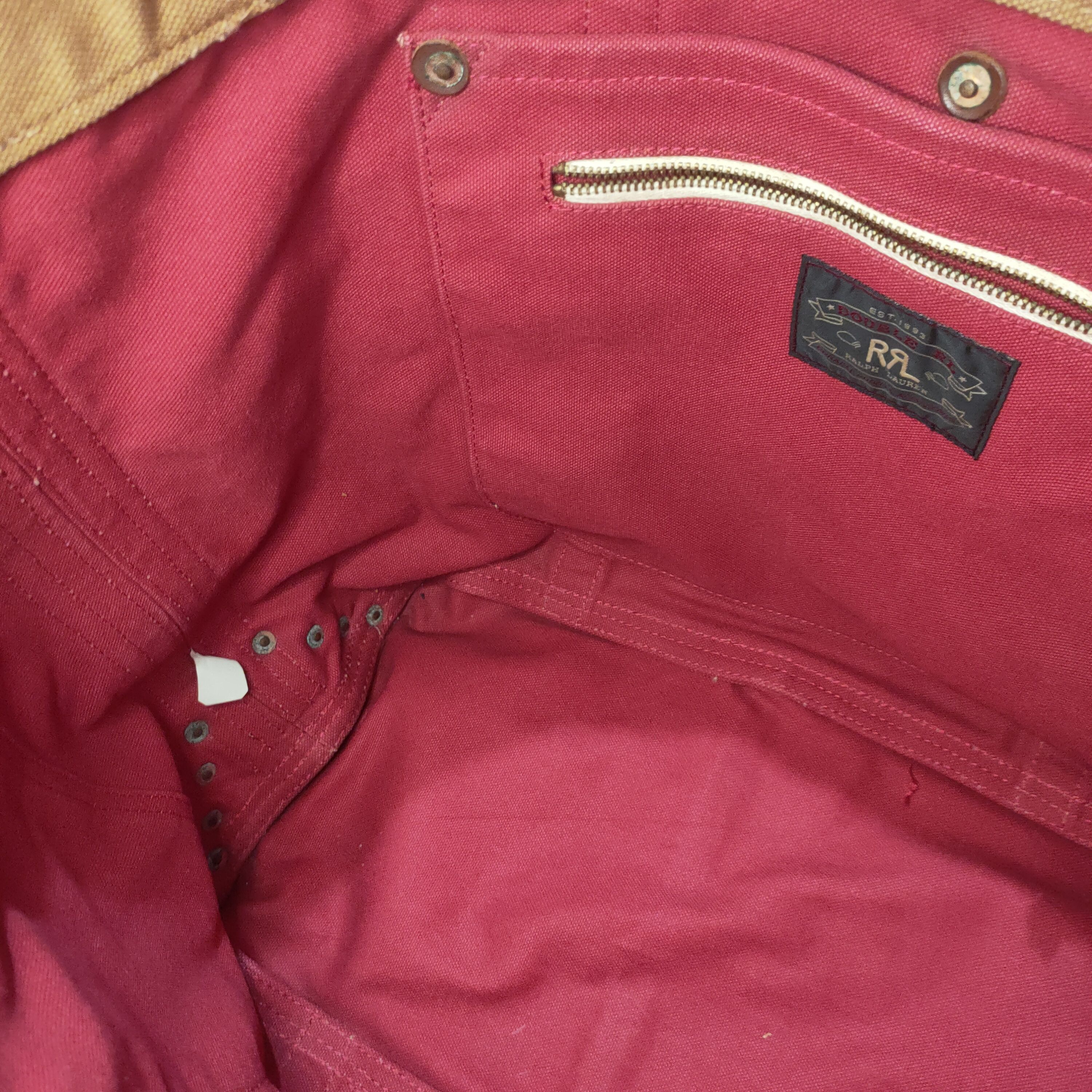RRL Ralph Lauren × Vintage Ralph Lauren Cotton Canvas Tote Bag Size ONE SIZE - 13 Thumbnail