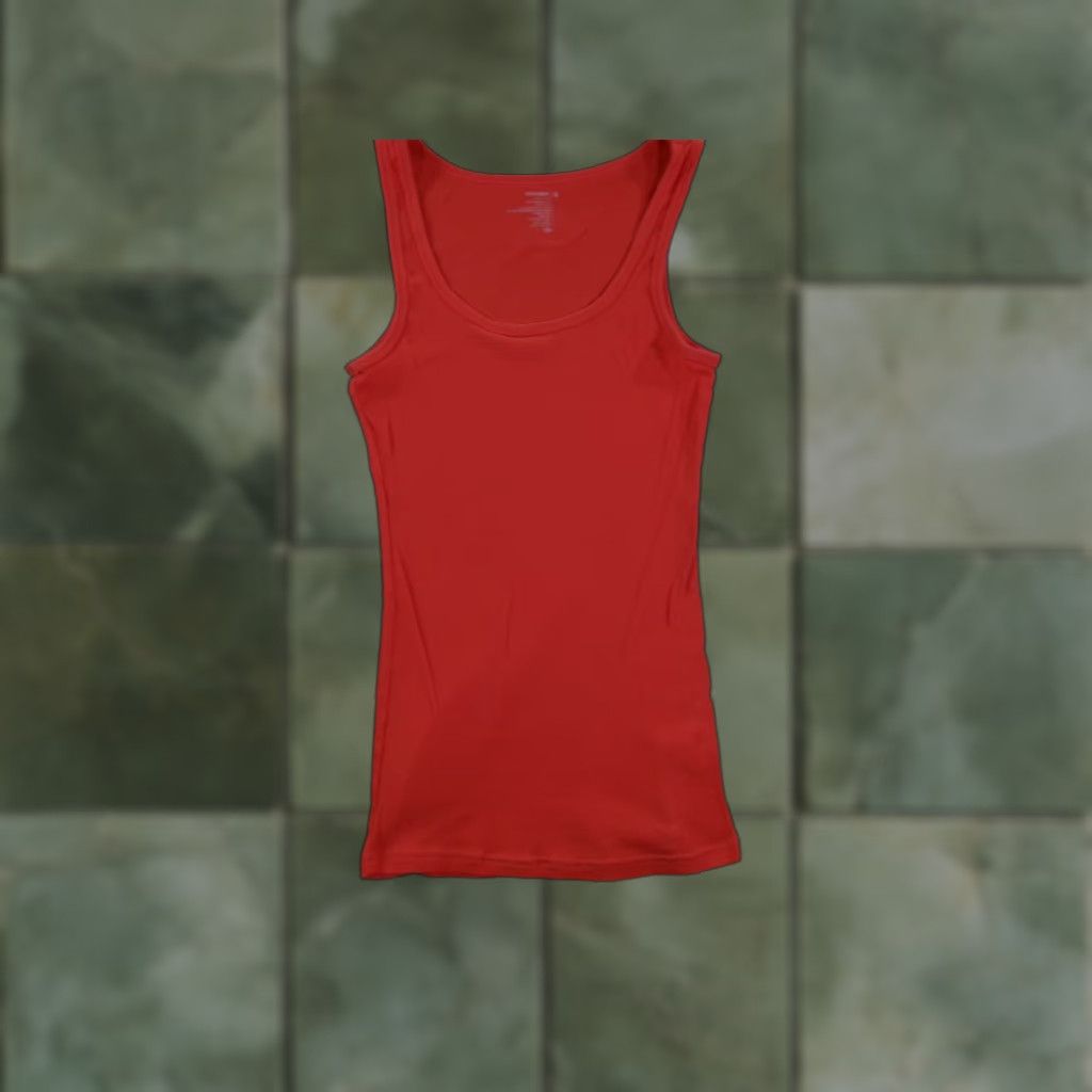 Old Navy OLD NAVY Tank Top Women Medium Orange Solid Sleeveless Basic Y2K Preppy Menswear Size M / US 6-8 / IT 42-44 - 1 Thumbnail