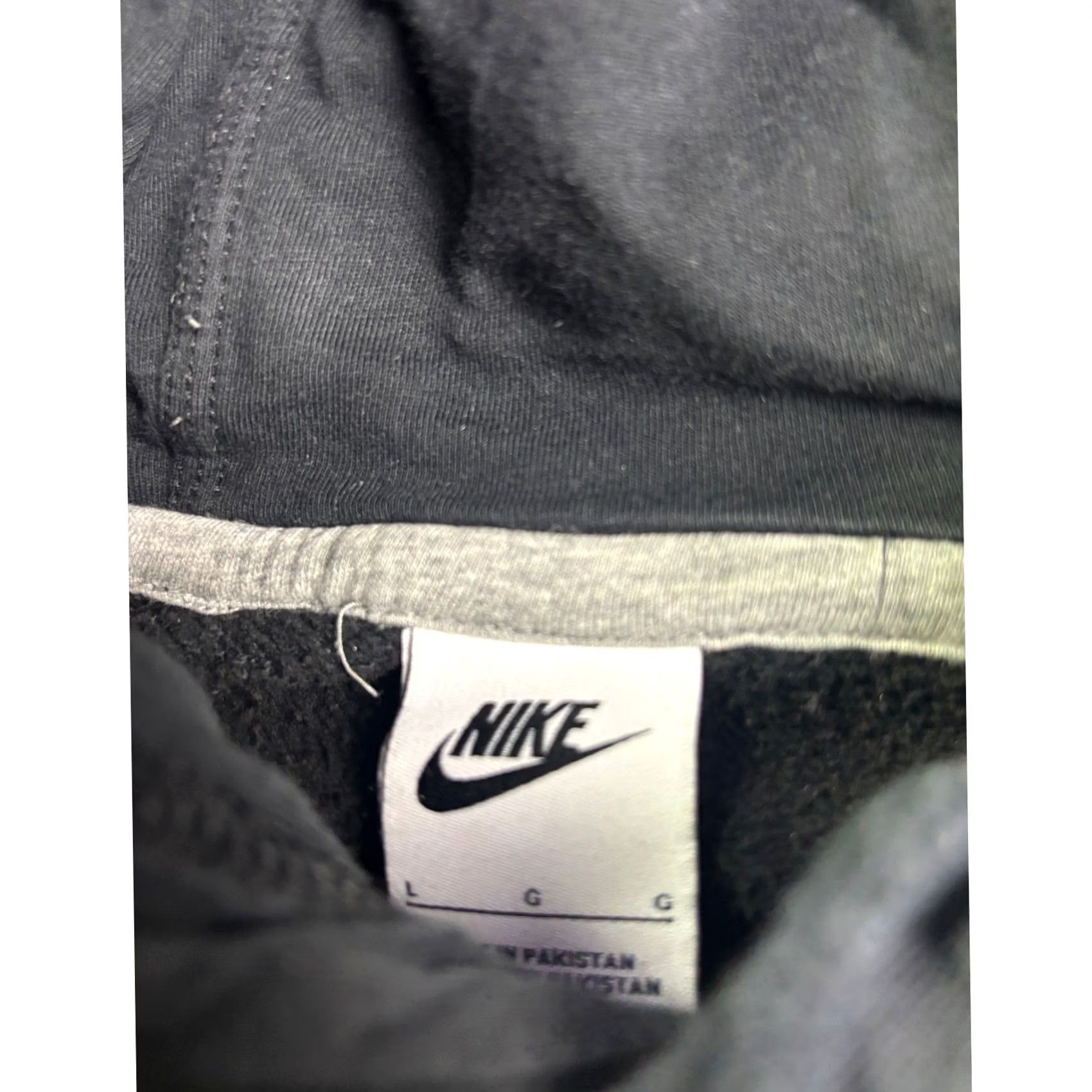 Nike Nike Hoodie Mens L Black Swoosh Pullover Fleece Sweatshirt Size US L / EU 52-54 / 3 - 2 Thumbnail