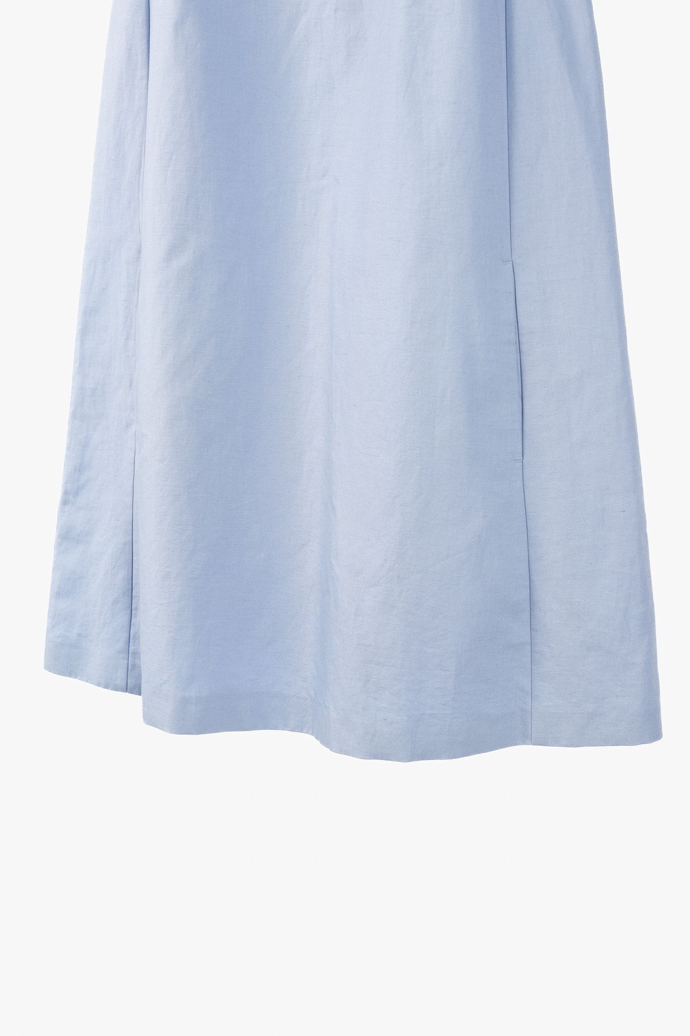Weekend Max Mara Weekend Max Mara Racer Light Blue Cotton & Linen Short Dress Size S / US 4 / IT 40 - 6 Thumbnail