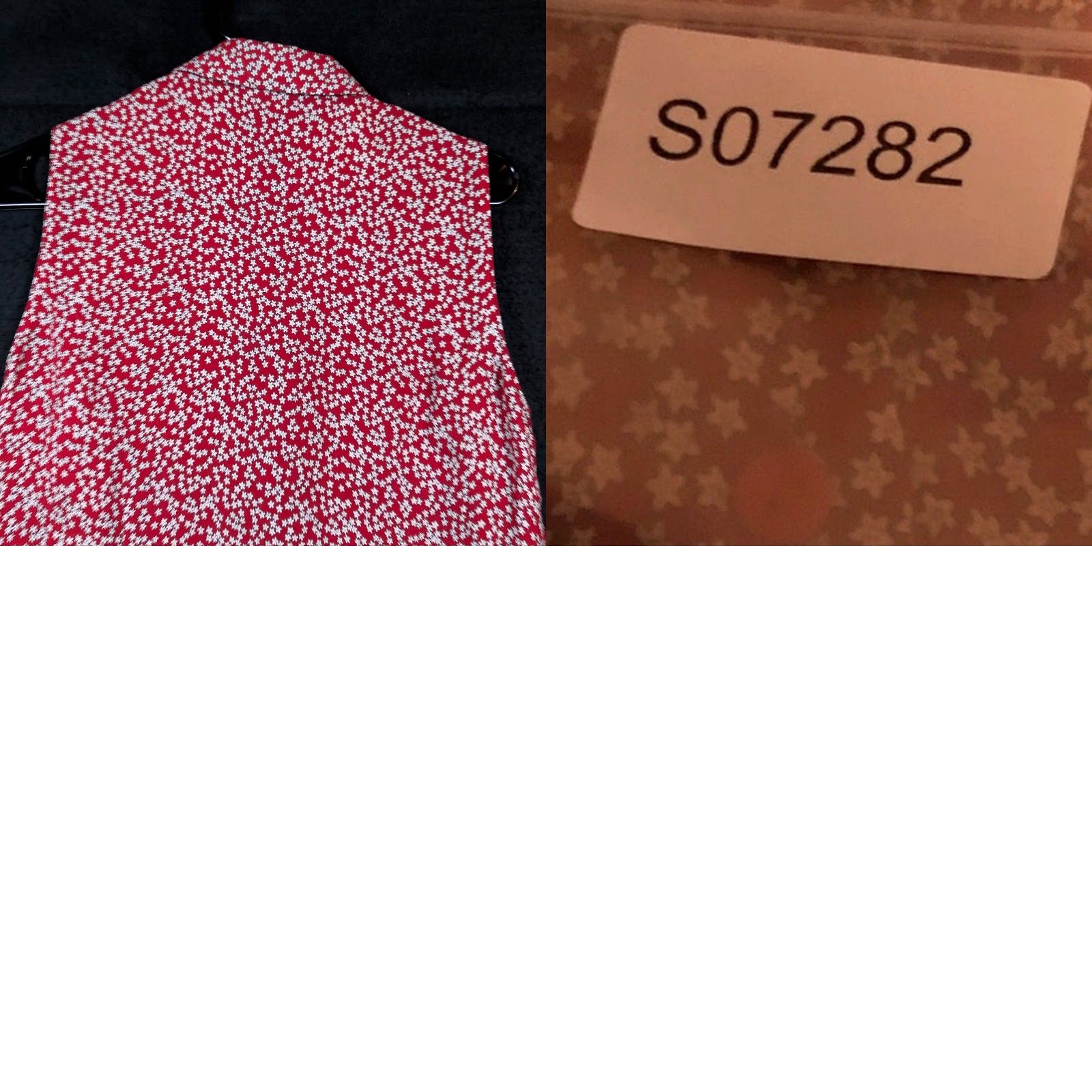 Ann Taylor Ann Taylor Blouse Womens Red White Star Pattern 100% Silk Collared Button Down 6 Regular Sleeveless Size M / US 6-8 / IT 42-44 - 8 Thumbnail