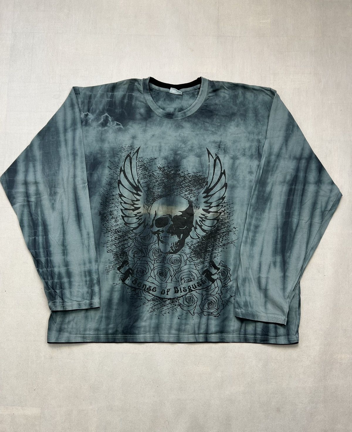 Affliction × Japanese Brand × Vintage Baggy Longsleeve Affliction Sense Of Disguse Skull Vintage Size US XXL / EU 58 / 5 - 2 Thumbnail