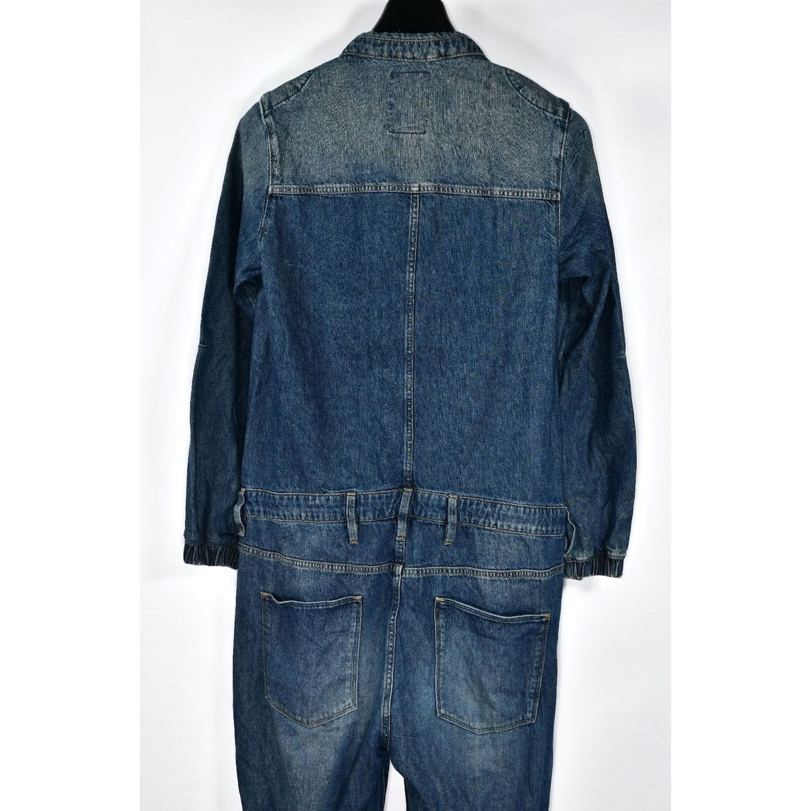 G-Star G-Star Chopper Boyfriend Jumpsuit WH—Denim Halton Size M Women Long Sleeve Blue 100% Cotton Size 32" / US 10 / IT 46 - 7 Thumbnail
