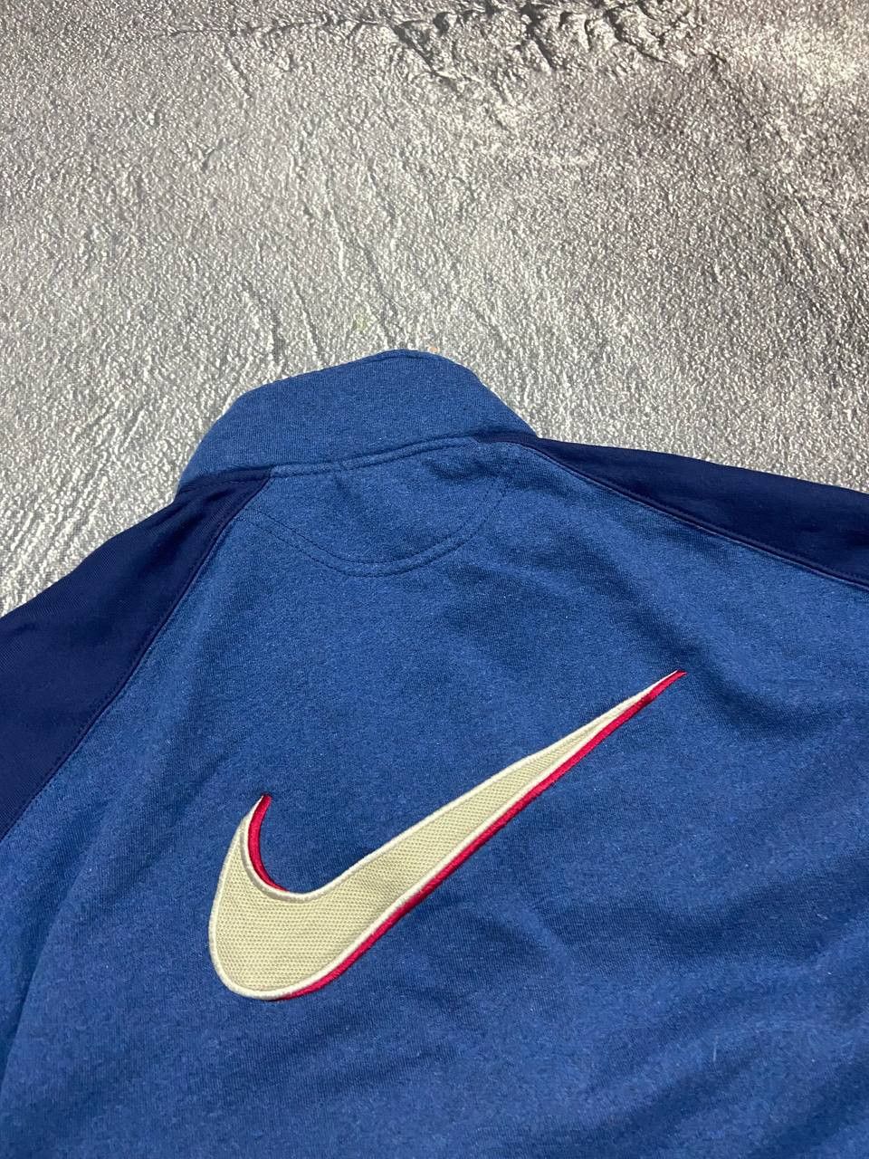 Nike Vintage Nike 90s 1/3 zip big swoosh sweatshirt Size US XL / EU 56 / 4 - 3 Thumbnail