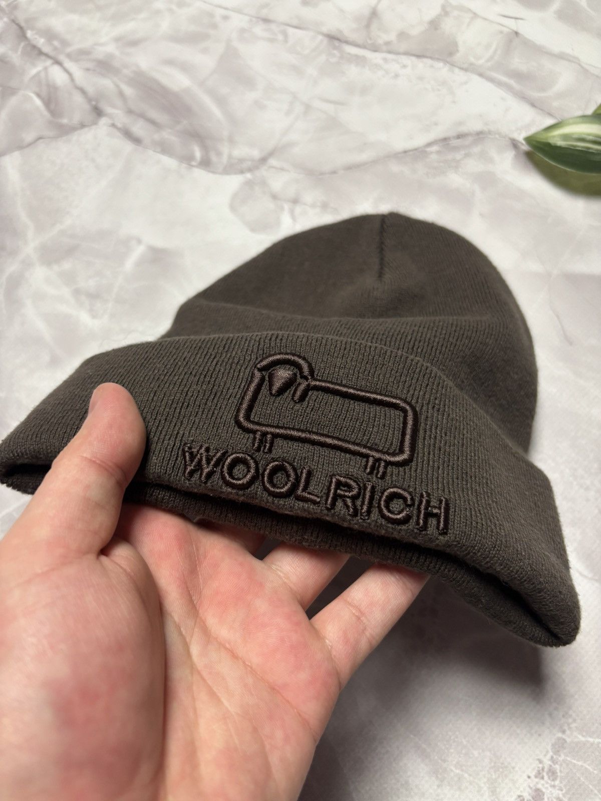 Woolrich Woolen Mills Woolrich Cotton Wool Beanie Hat Embroidered Logo Mens M Size ONE SIZE - 2 Thumbnail
