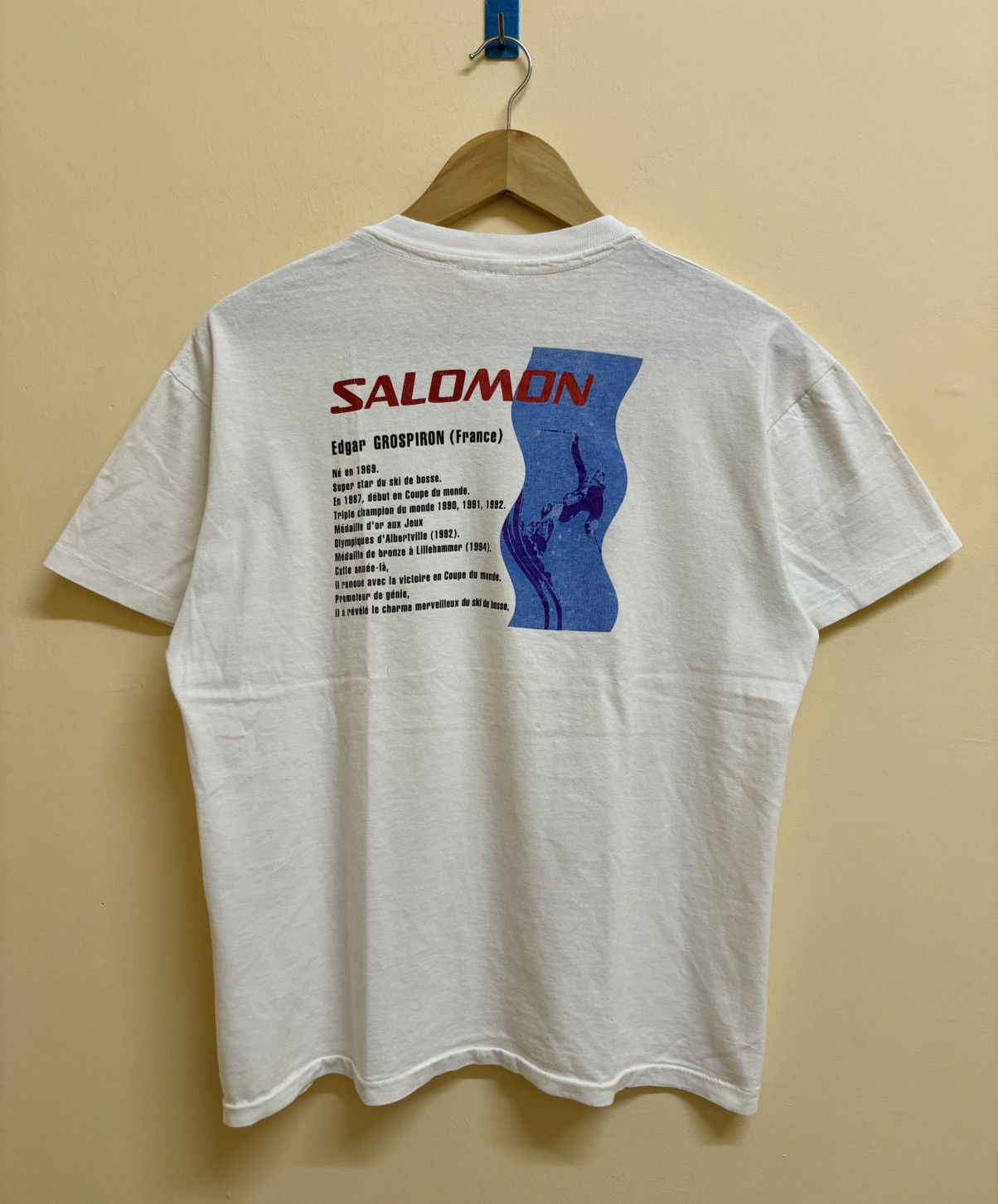 Salomon Vintage 90s Salomon Edgar Grospiron Frace Ski Art Streetwear Size US L / EU 52-54 / 3 - 2 Thumbnail